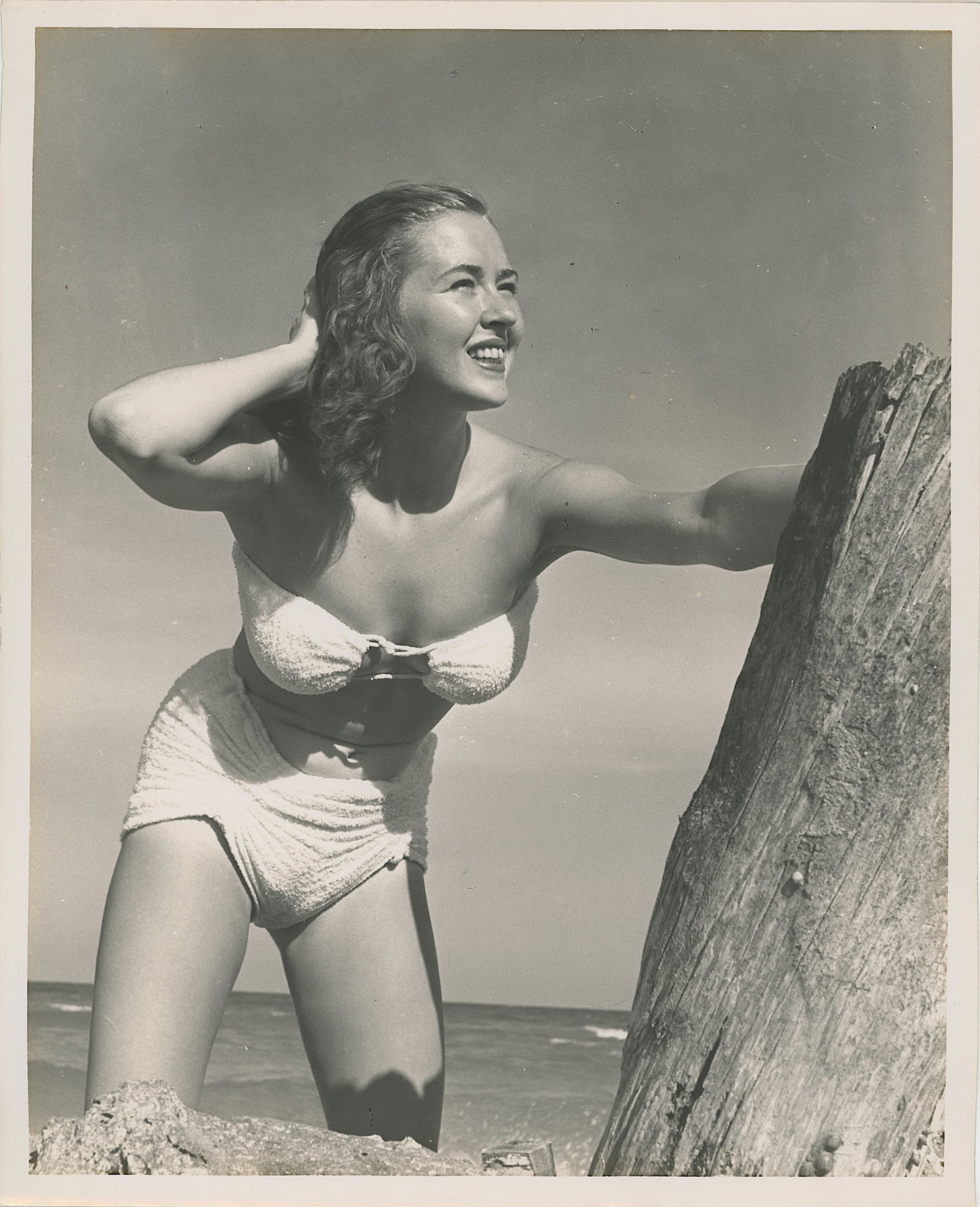 Vintage Photo with PIN-UP / Female Model by Ray Fisher: Our information received: this photo is coming from the archives of Miami Photographer Ray Fisher. The dimensions are Approx. 7" x 10". Ray Fisher (b.1924) was born in Cleveland, Ohio but spent most o