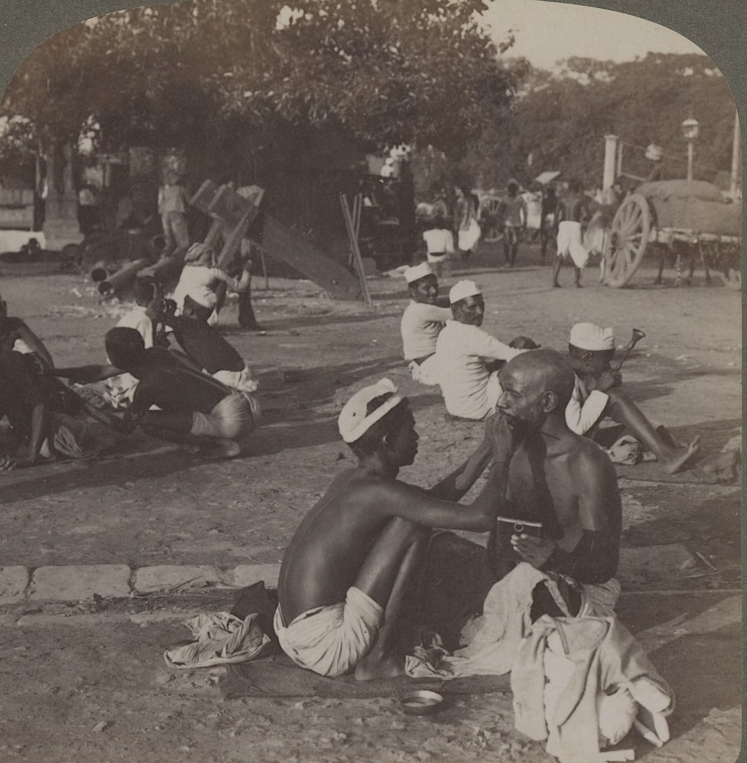 Antique Real Photo Stereoview Photo India (1 of 2)