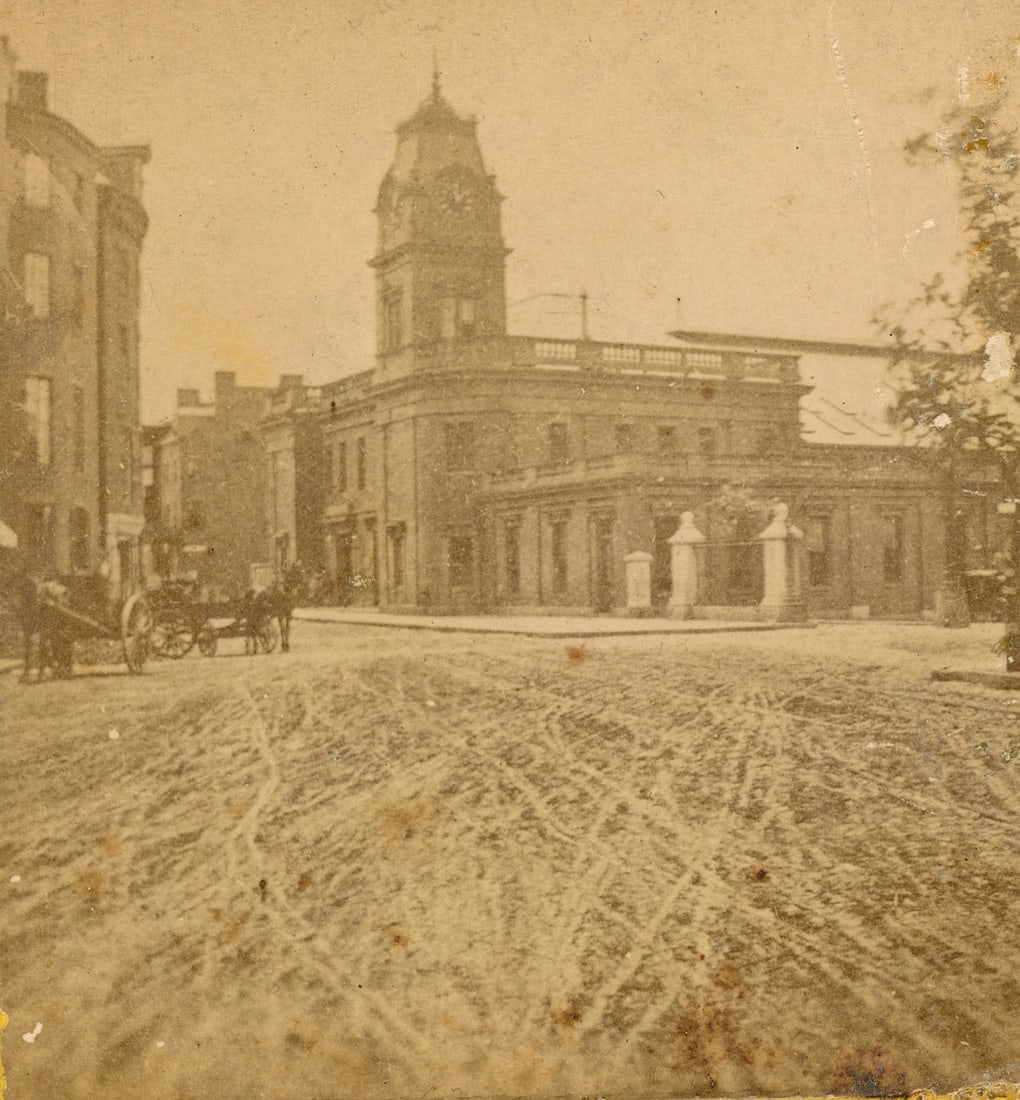 Antique Real Photo Stereoview Photo Boston: The provenance of this item is the forgotten (for many years) inventories of Artelisted. The stereoviews constitute wonderful testimonies of past time that tend to be unique. They were highly selected