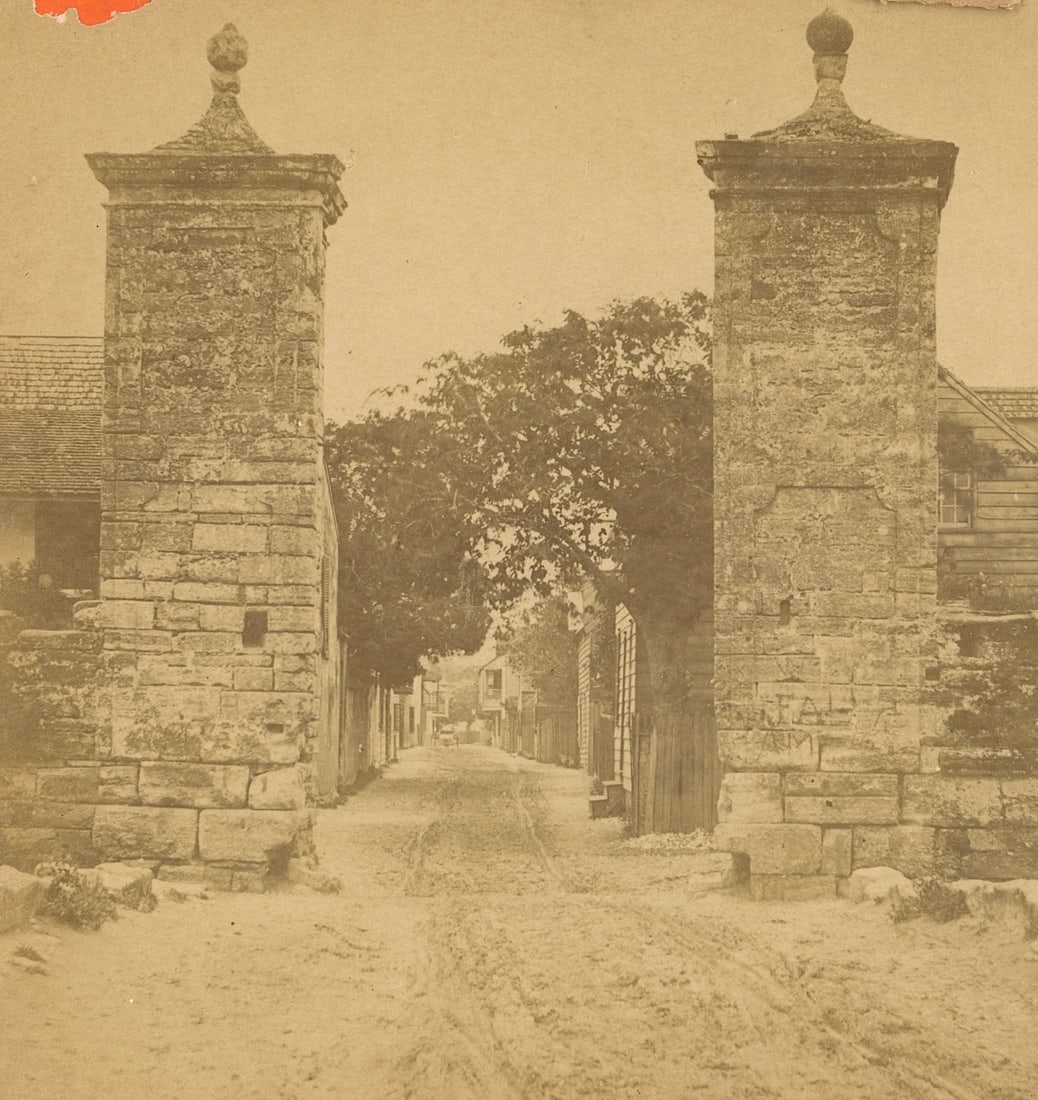Antique Real Photo Stereoview Photo St. Augustine, FL (1 of 3)