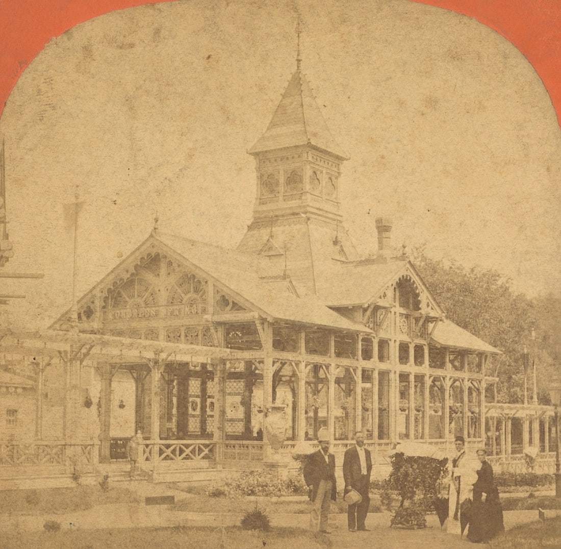 Antique Real Photo Stereoview Photo Congress Spring: The provenance of this item is the forgotten (for many years) inventories of Artelisted. The stereoviews constitute wonderful testimonies of past time that tend to be unique. They were highly selected