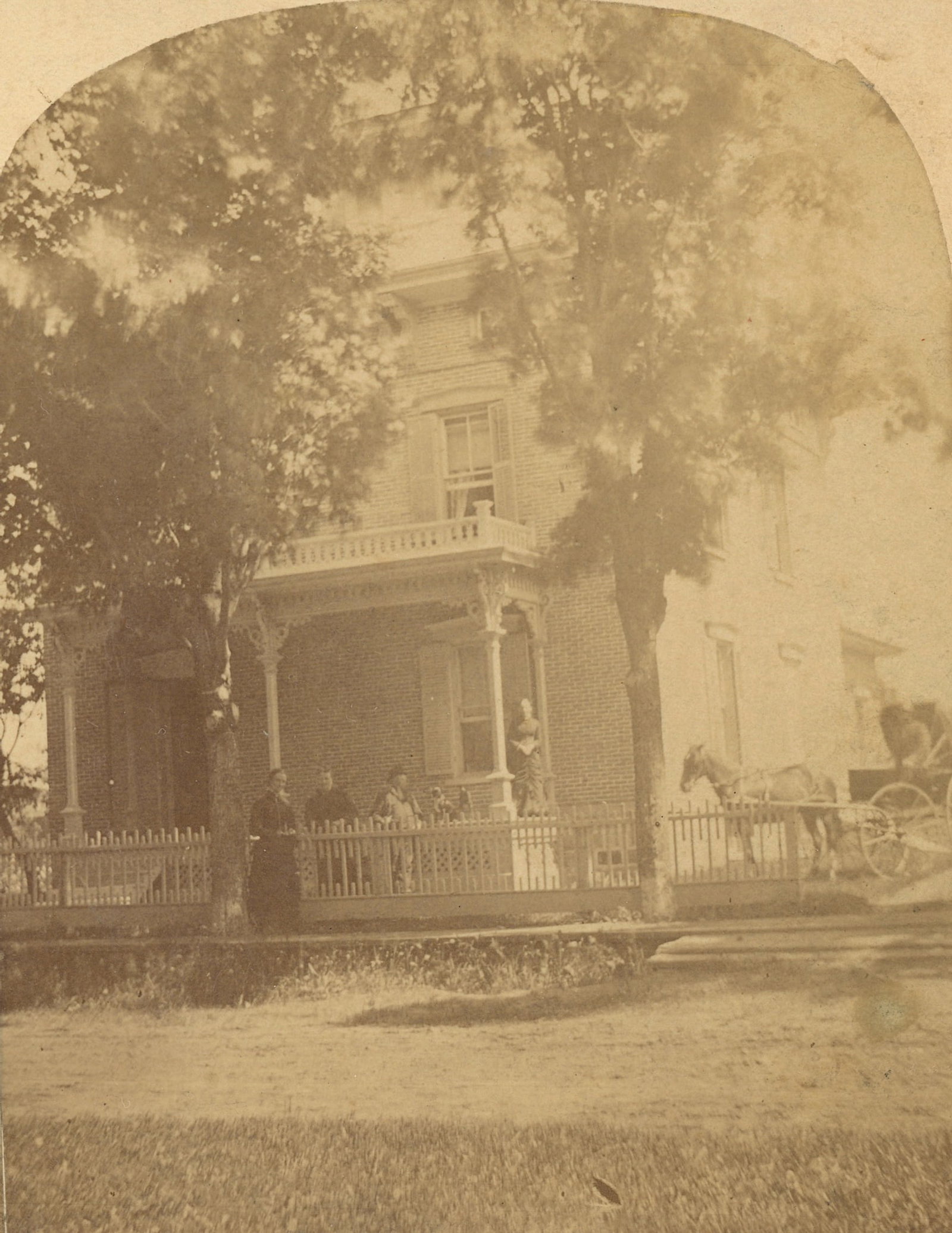 Antique Real Photo Stereoview Photo Res. Pres. Mckinley: The provenance of this item is the forgotten (for many years) inventories of Artelisted. The stereoviews constitute wonderful testimonies of past time that tend to be unique. They were highly selected