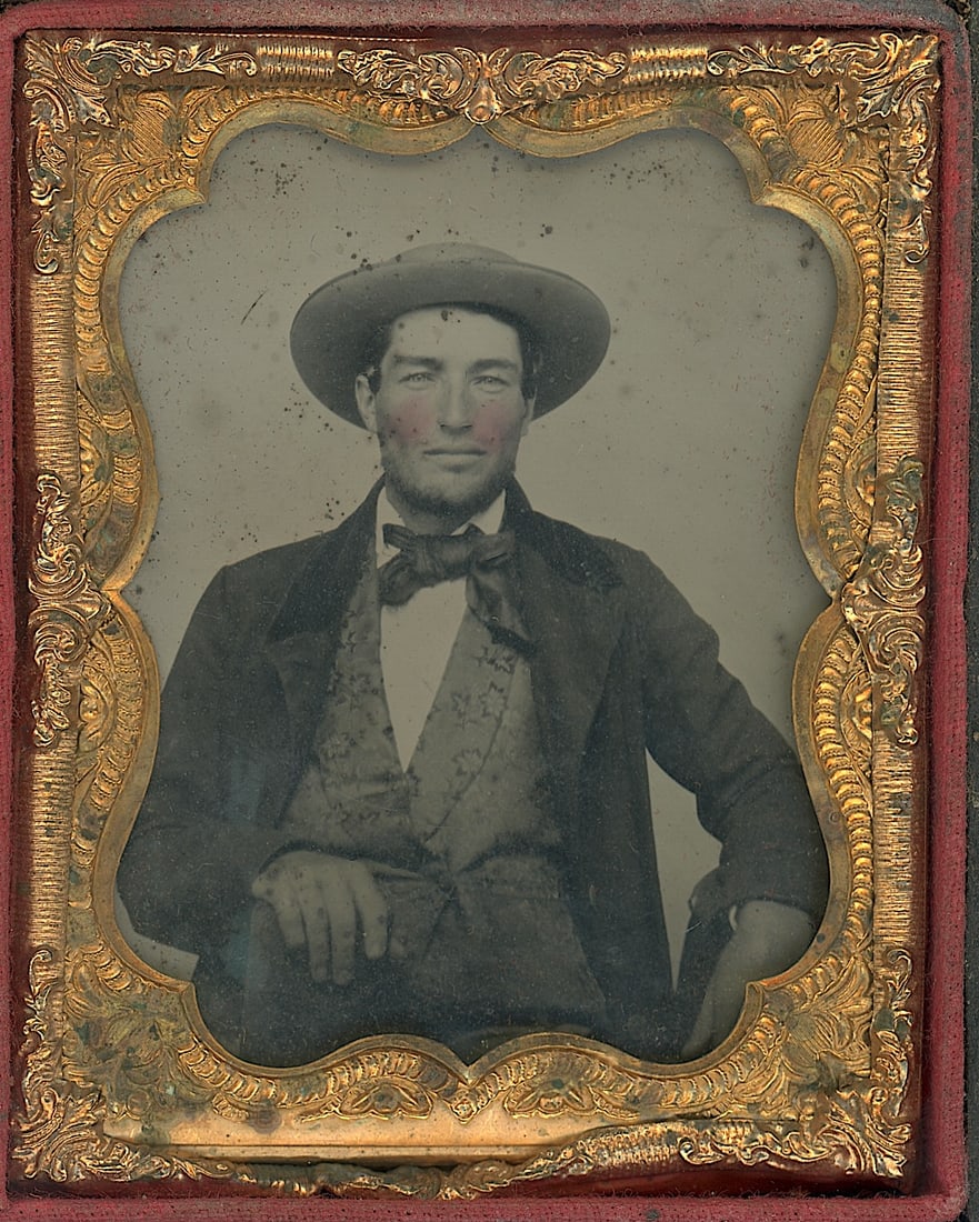 Antique Mid 19th C. Photo Portrait Western Fashion (1 of 3)