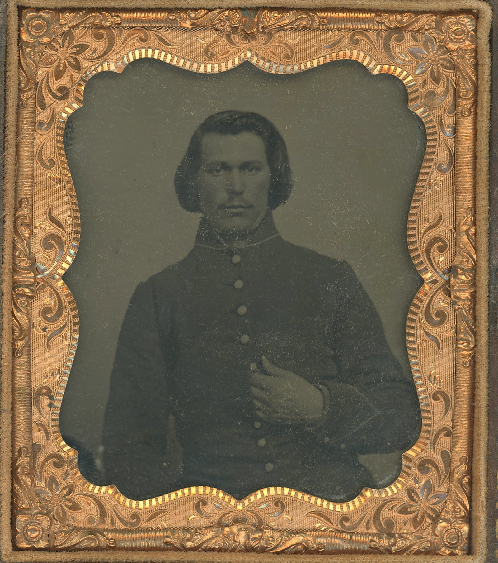 Civil War Era Portrait Soldier with Uniform (1 of 3)