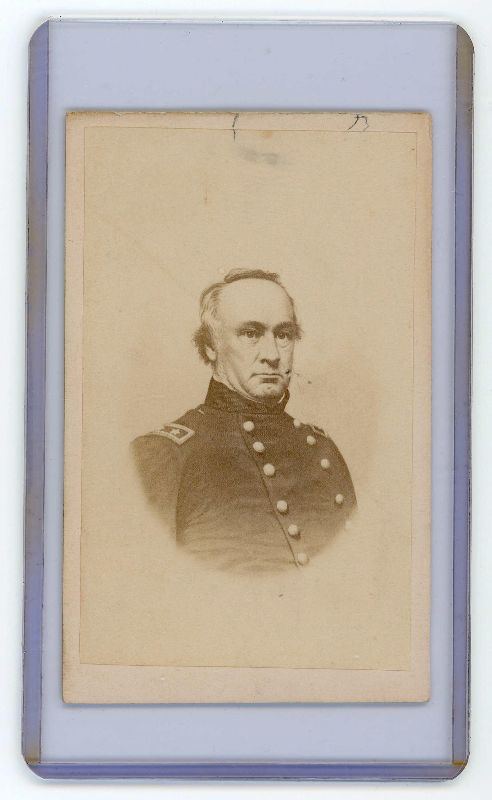 Antique Civil War Era CDV - GEN. HENRY W. HALLECK (1 of 2)