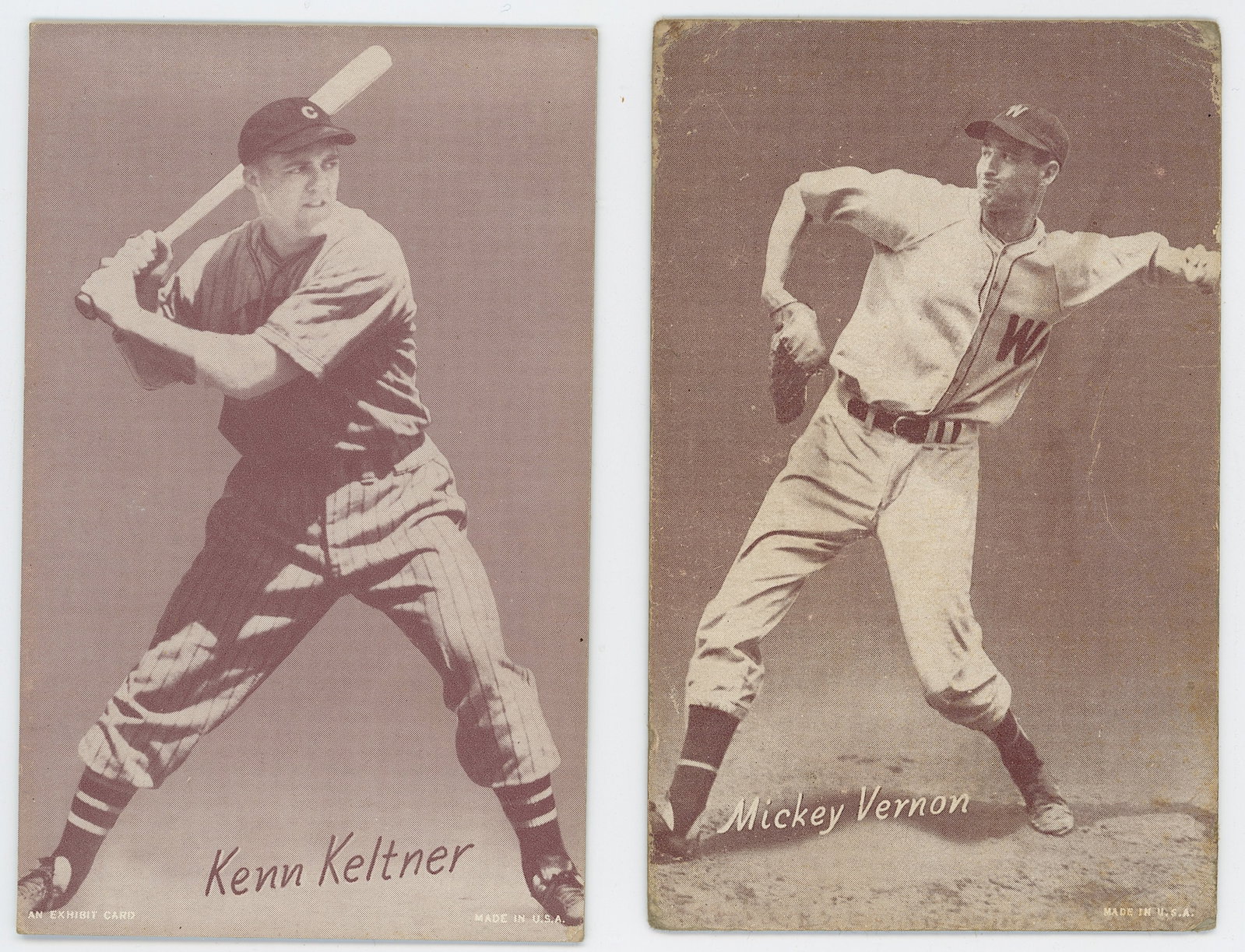 Vintage 1939-1946 Set 2 Exhibit Arcade Cards Baseball (1 of 2)