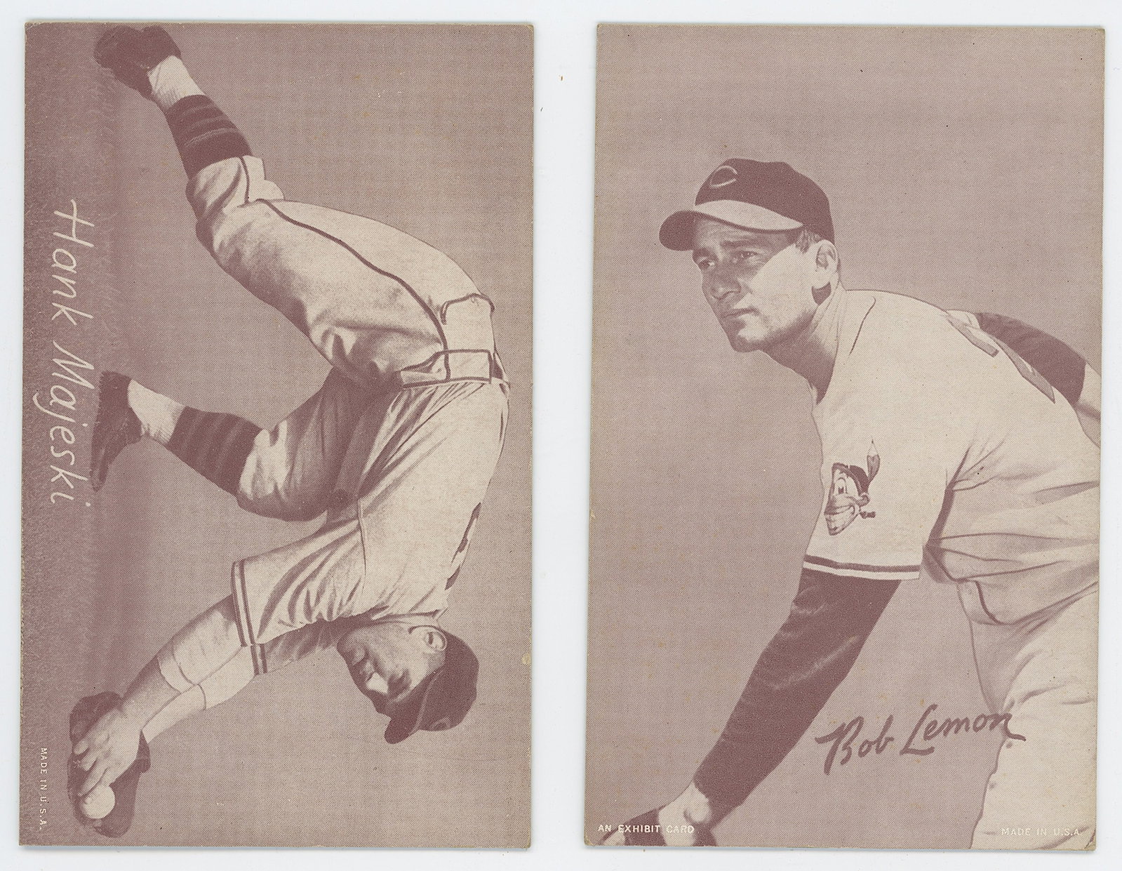 Vintage 1939-1946 Set 2 Exhibit Arcade Cards Baseball (1 of 2)