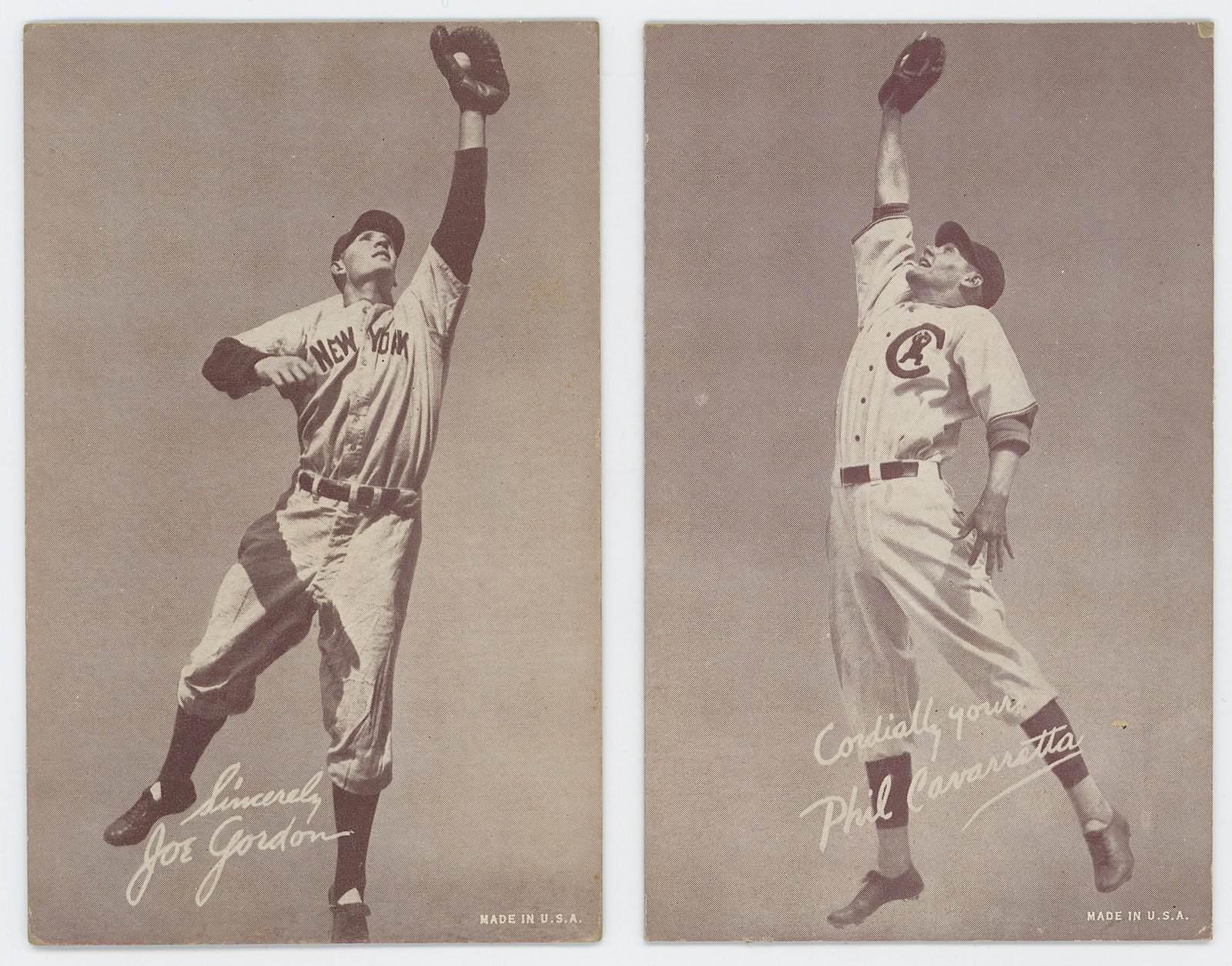 Vintage 1939-1946 Set 2 Exhibit Arcade Cards Baseball (1 of 2)