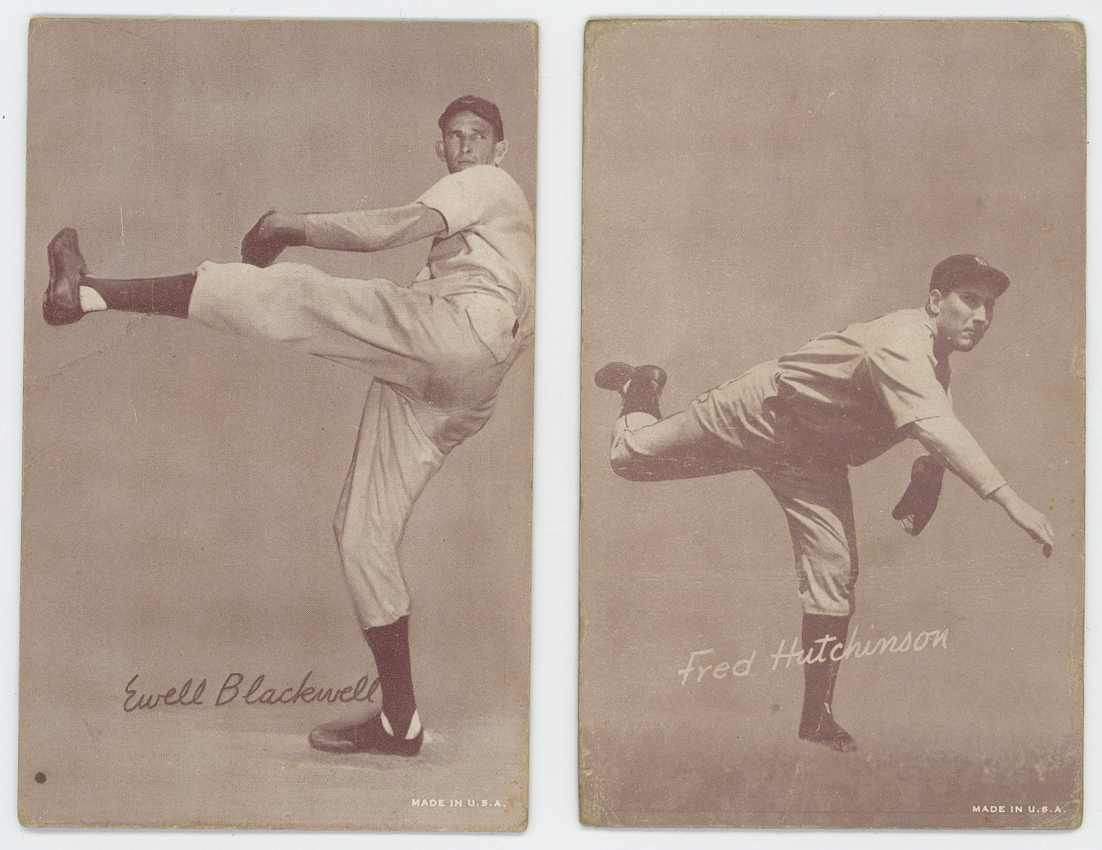 Vintage 1939-1946 Set 2 Exhibit Arcade Cards Baseball (1 of 2)