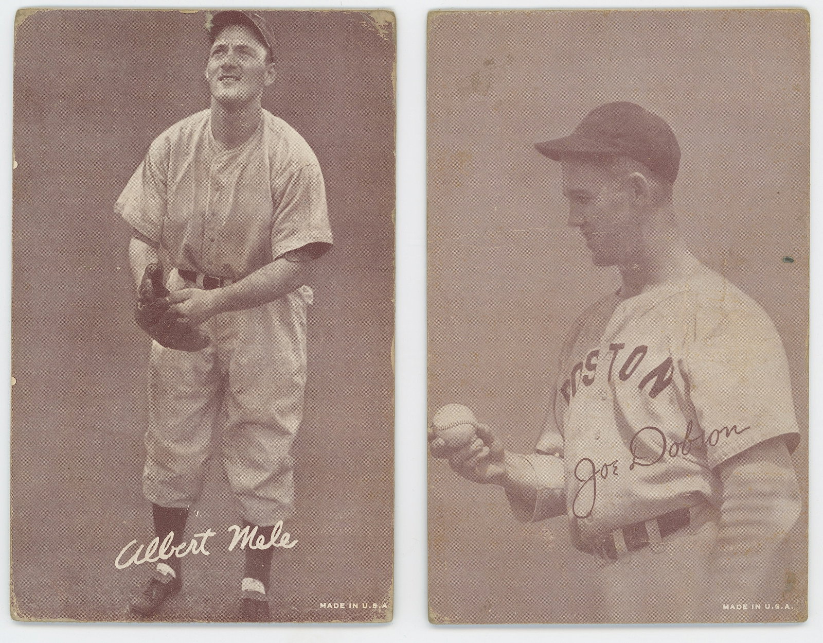 Vintage 1939-1946 Set 2 Exhibit Arcade Cards Baseball (1 of 2)