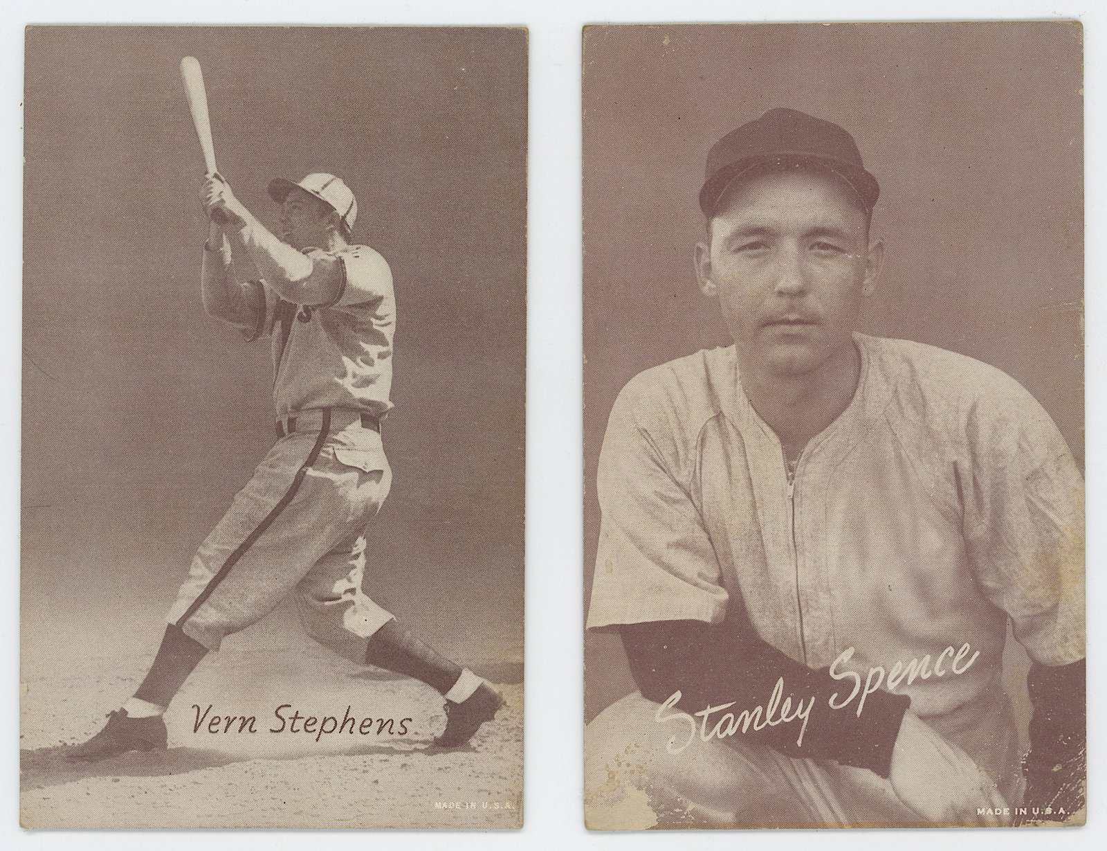 Vintage 1939-1946 Set 2 Exhibit Arcade Cards Baseball (1 of 2)