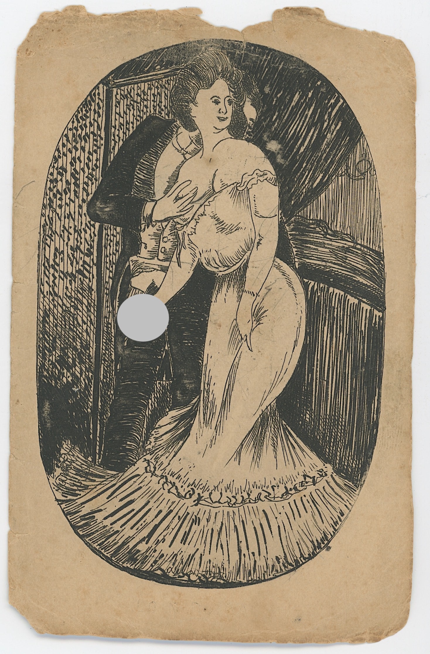 Vintage Ephemera Collectible Opp! - EROTIC ILLUSTRATION (1 of 2)