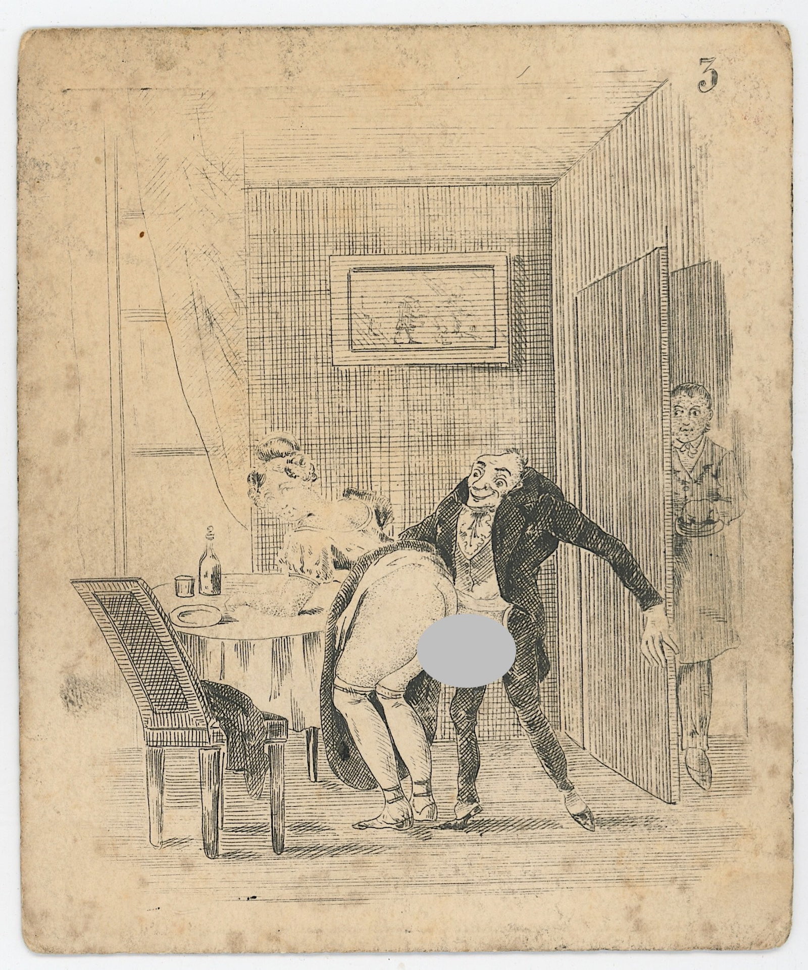 Vintage Ephemera Collectible Opp! - EROTIC ILLUSTRATION (1 of 2)