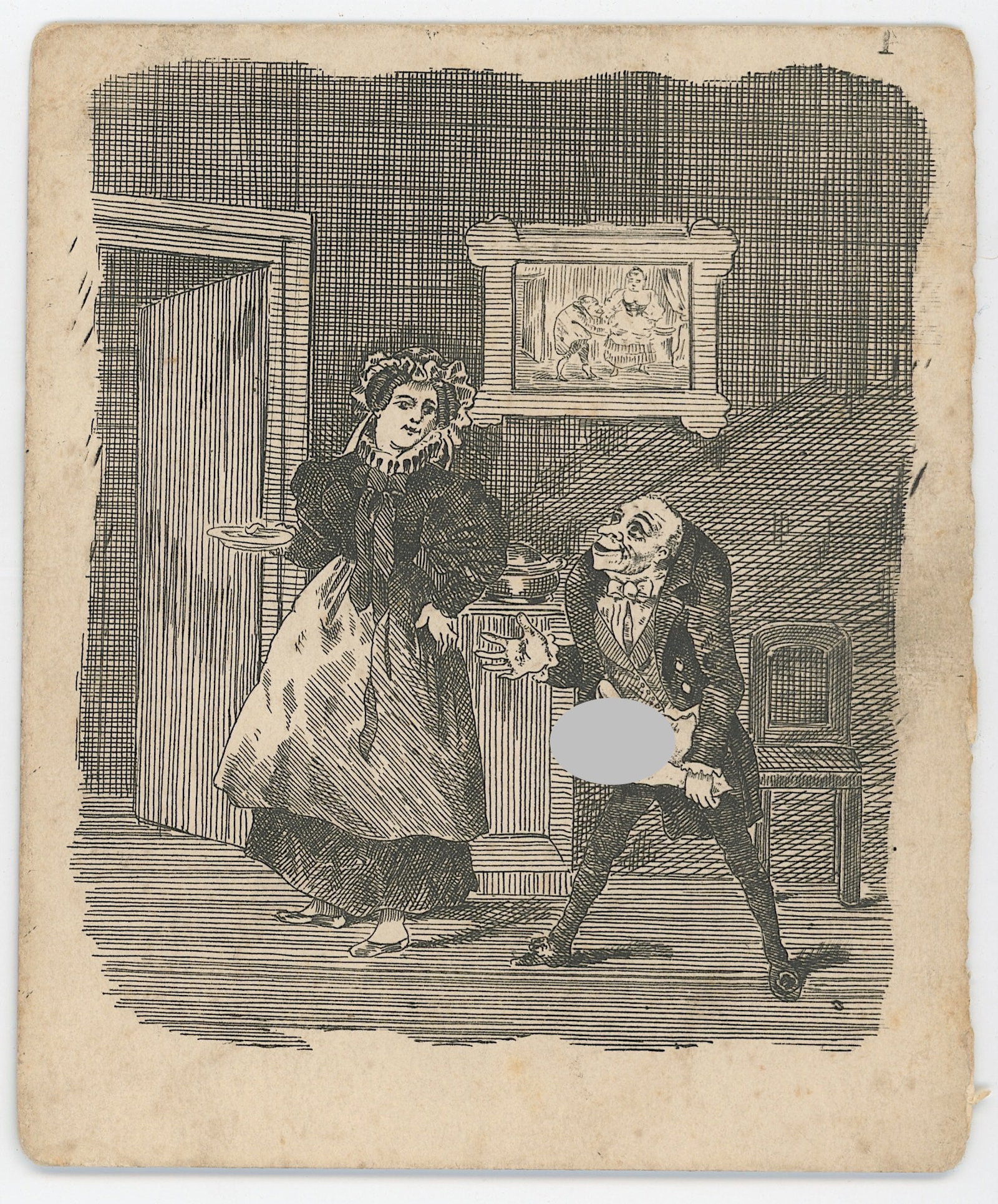 Vintage Ephemera Collectible Opp! - EROTIC ILLUSTRATION (1 of 2)