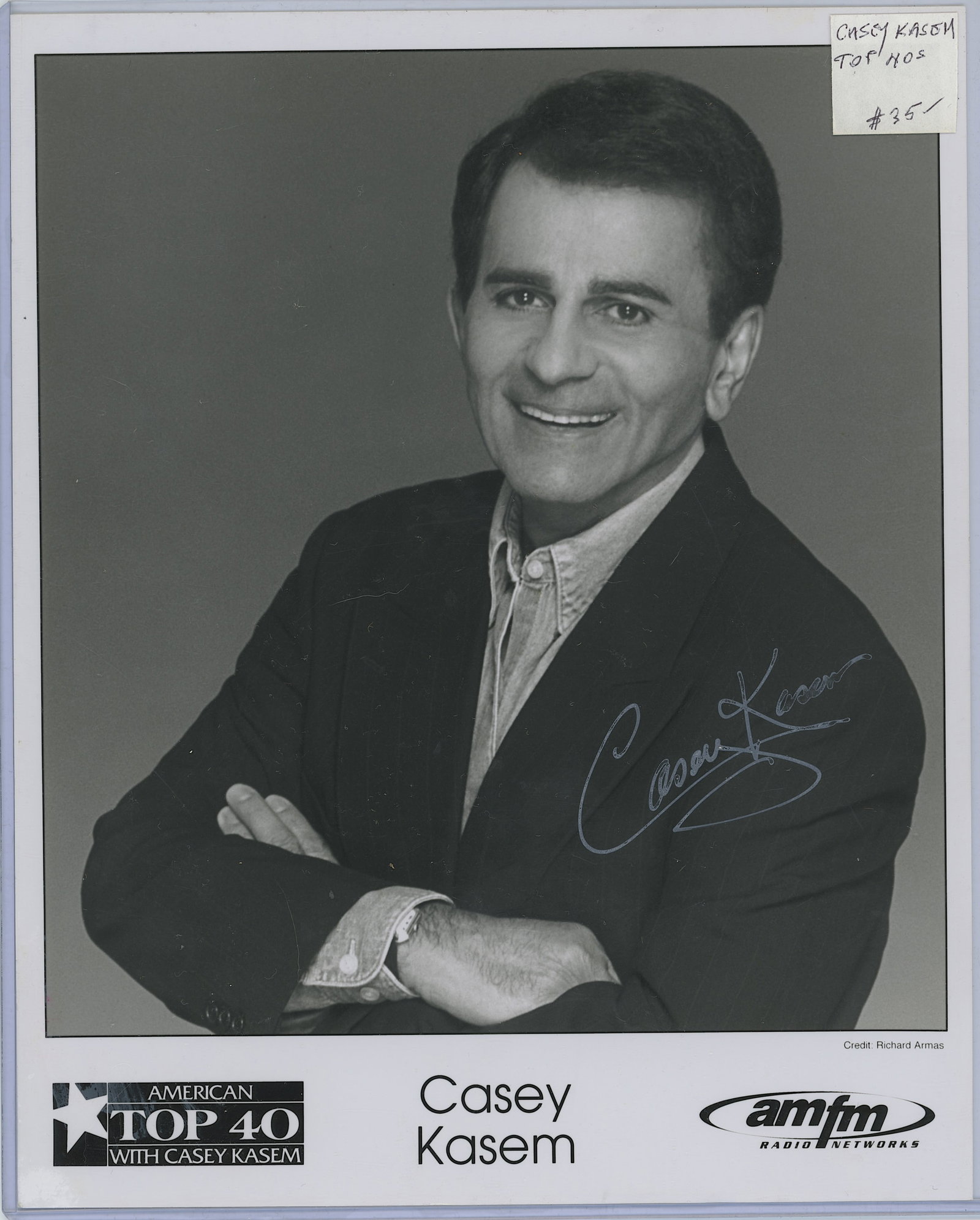 Vintage Autographed Ephemera CASEY KASEM (1 of 2)