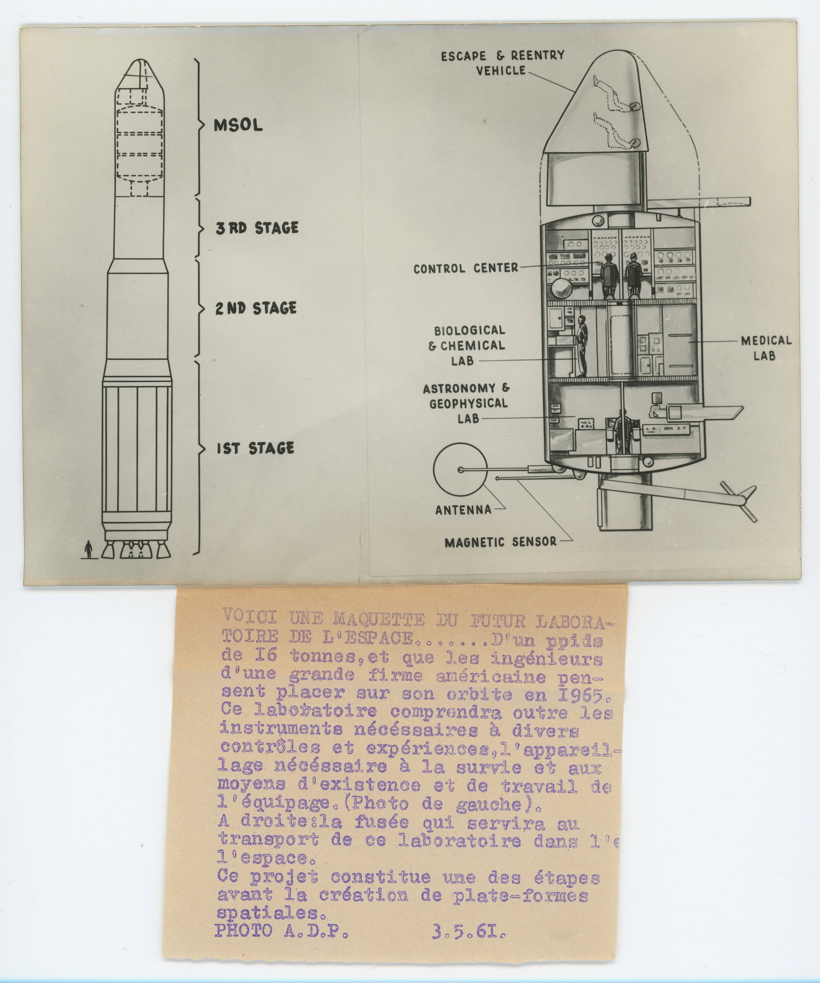 Vintage Selected Ephemera OPP! Conceptual Space Lab.: The provenance of this item is from the inventories of Artelisted.The dimensions are Approx. 10" x 8". THIS IS A RESERVE AUCTION, and the final price will include a Buyer?s Premium. Please, view our