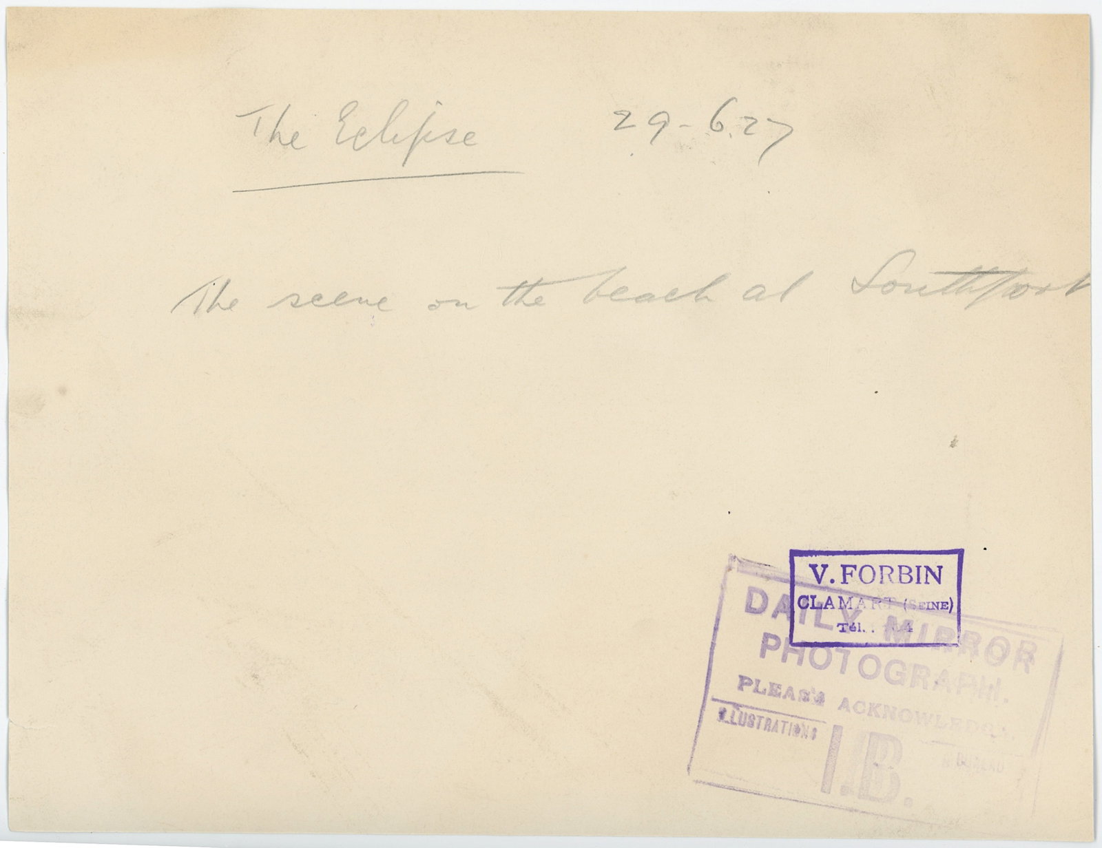 Vintage Selected Ephemera OPP! Eclipse Observation - 2