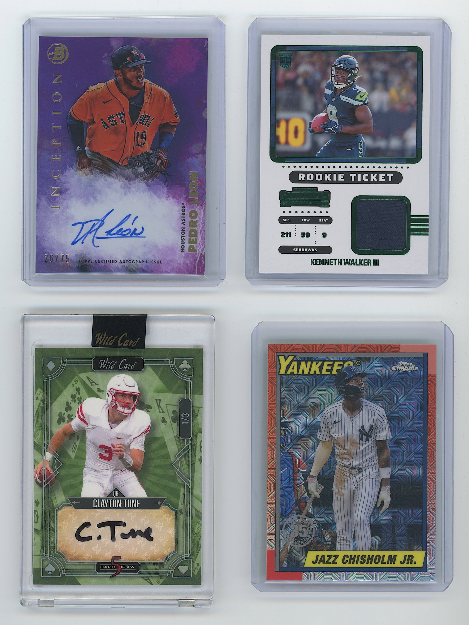 Vintage VGC Set 4 Sports Trading Cards: The provenance is from a deceased serious and dedicated collectori n PBC. This group of cards have been well preserved by the last owner. We have included quality images to show their actual condition