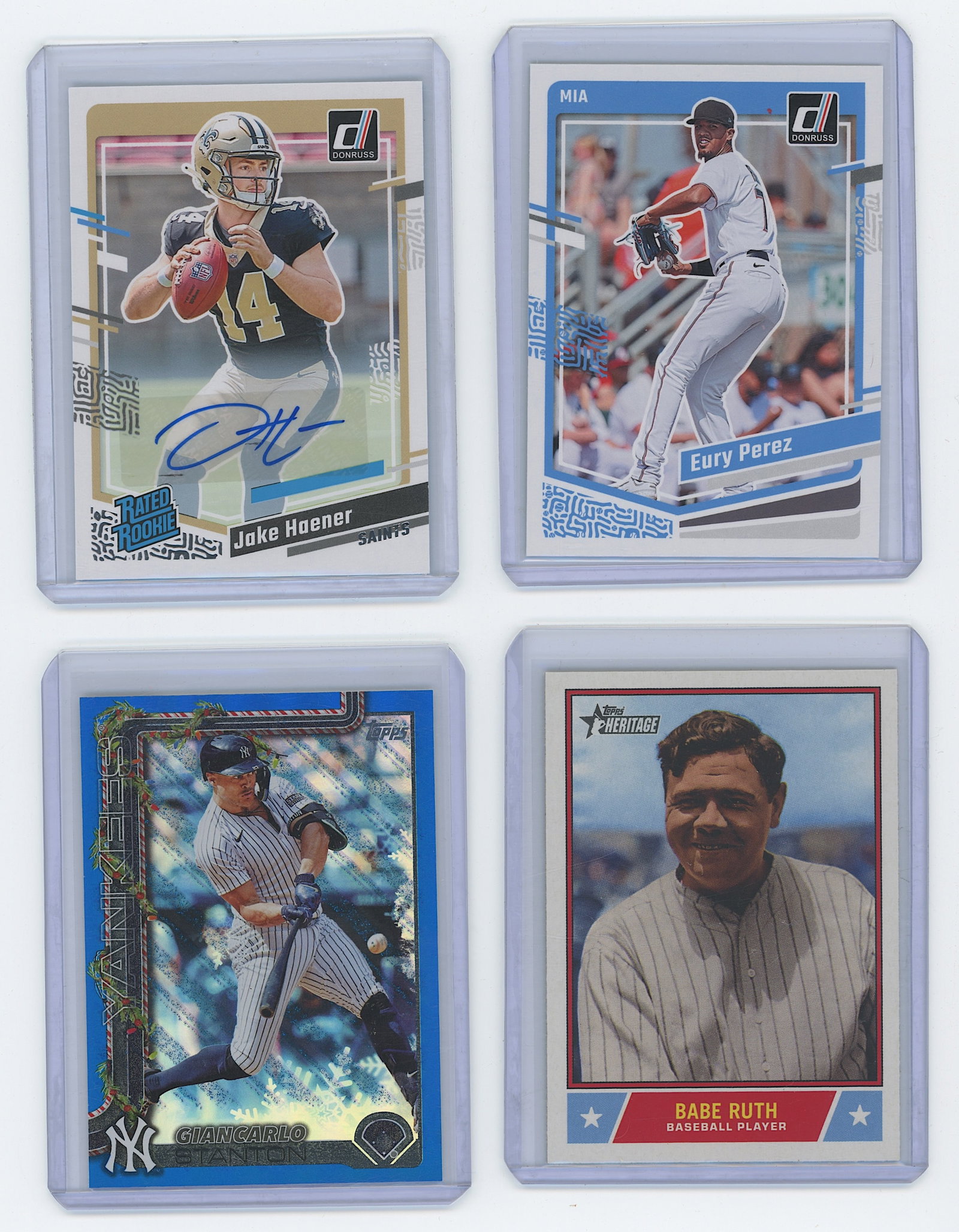 Vintage VGC Set 4 Sports Trading Cards (1 of 2)