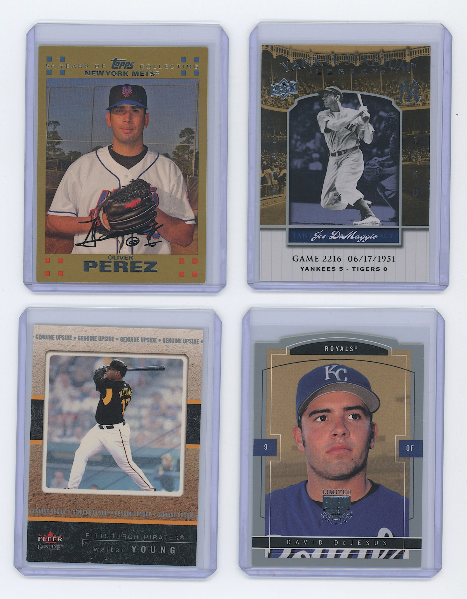 Vintage VGC Set 4 Sports Trading Cards: The provenance is from a deceased serious and dedicated collectori n PBC. This group of cards have been well preserved by the last owner. We have included quality images to show their actual condition