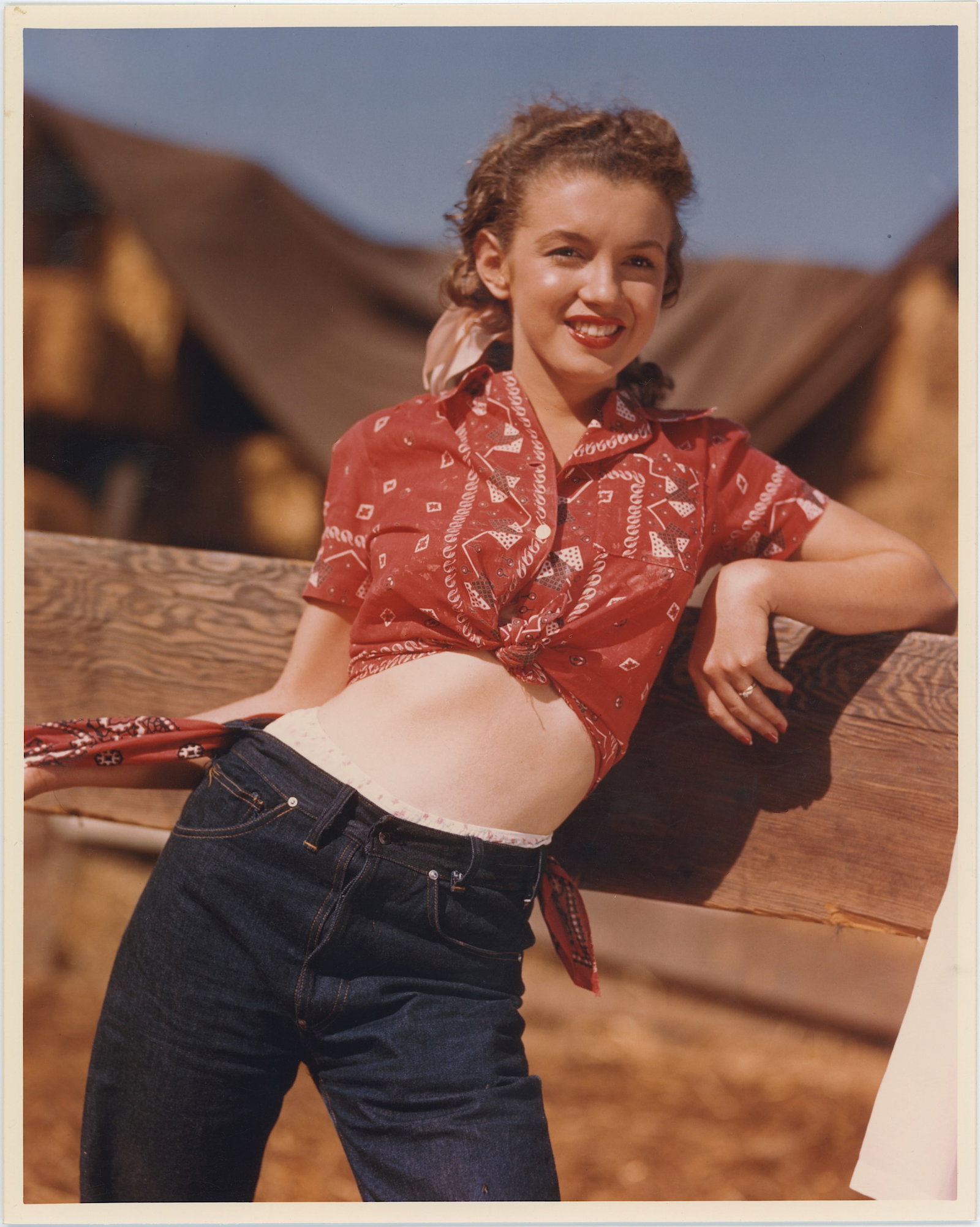 ANDRE DE DIENES Photograph of MARILYN MONROE, Western Style, 1945 (1 of 2)