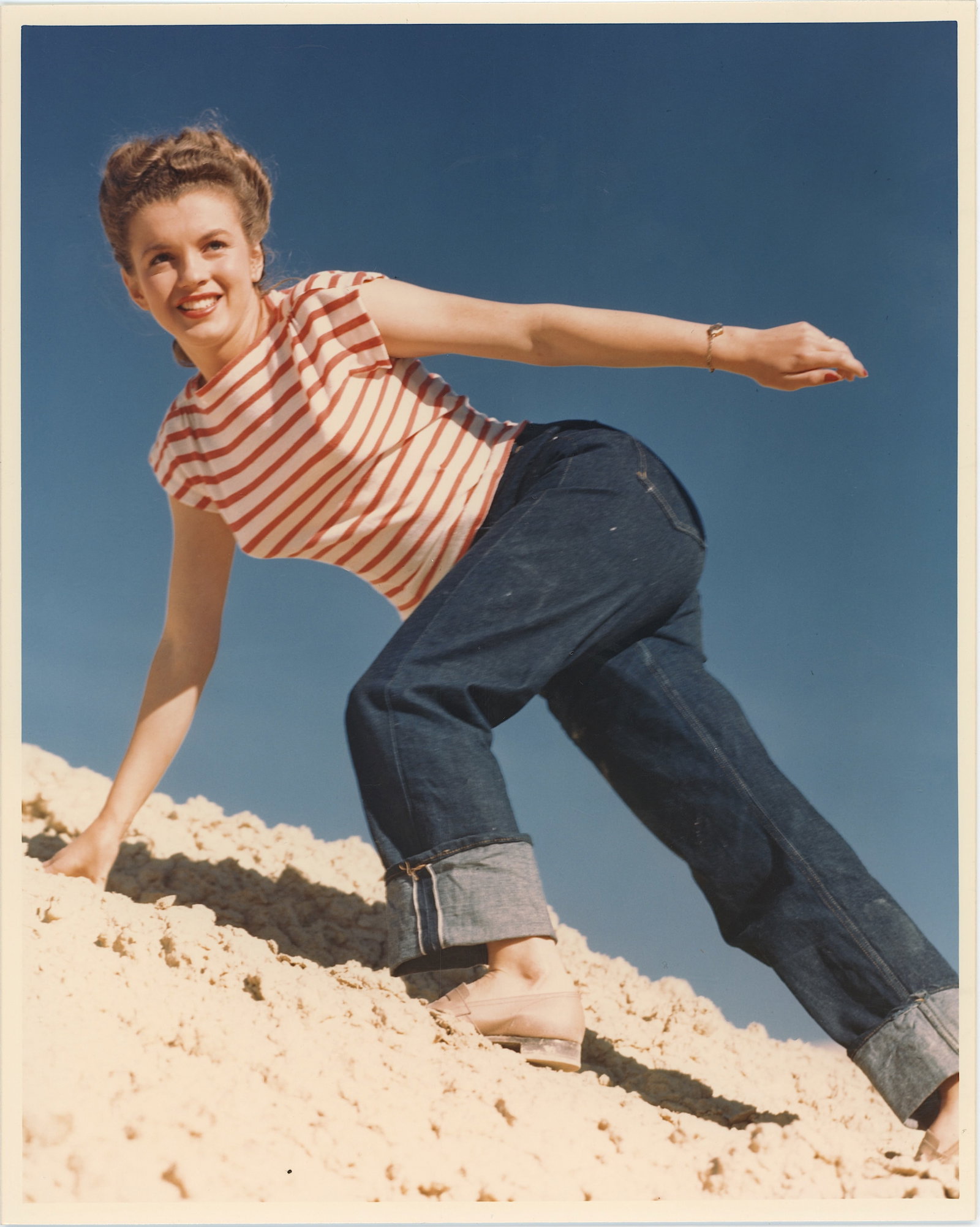 ANDRE DE DIENES Photograph of MARILYN MONROE, Nevada, 1945 (1 of 2)