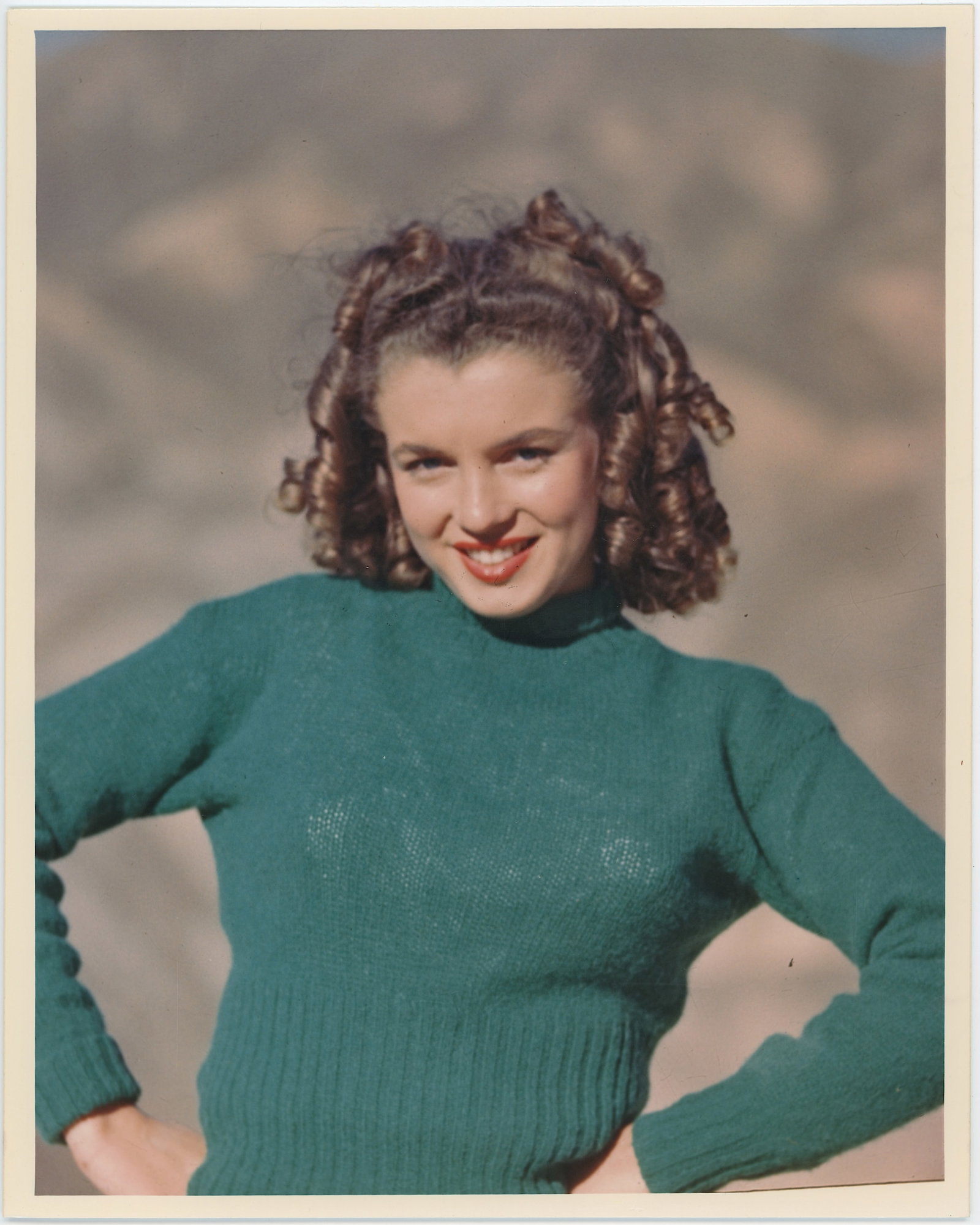 ANDRE DE DIENES Photograph of MARILYN MONROE, Death Valley, 1945 (1 of 2)
