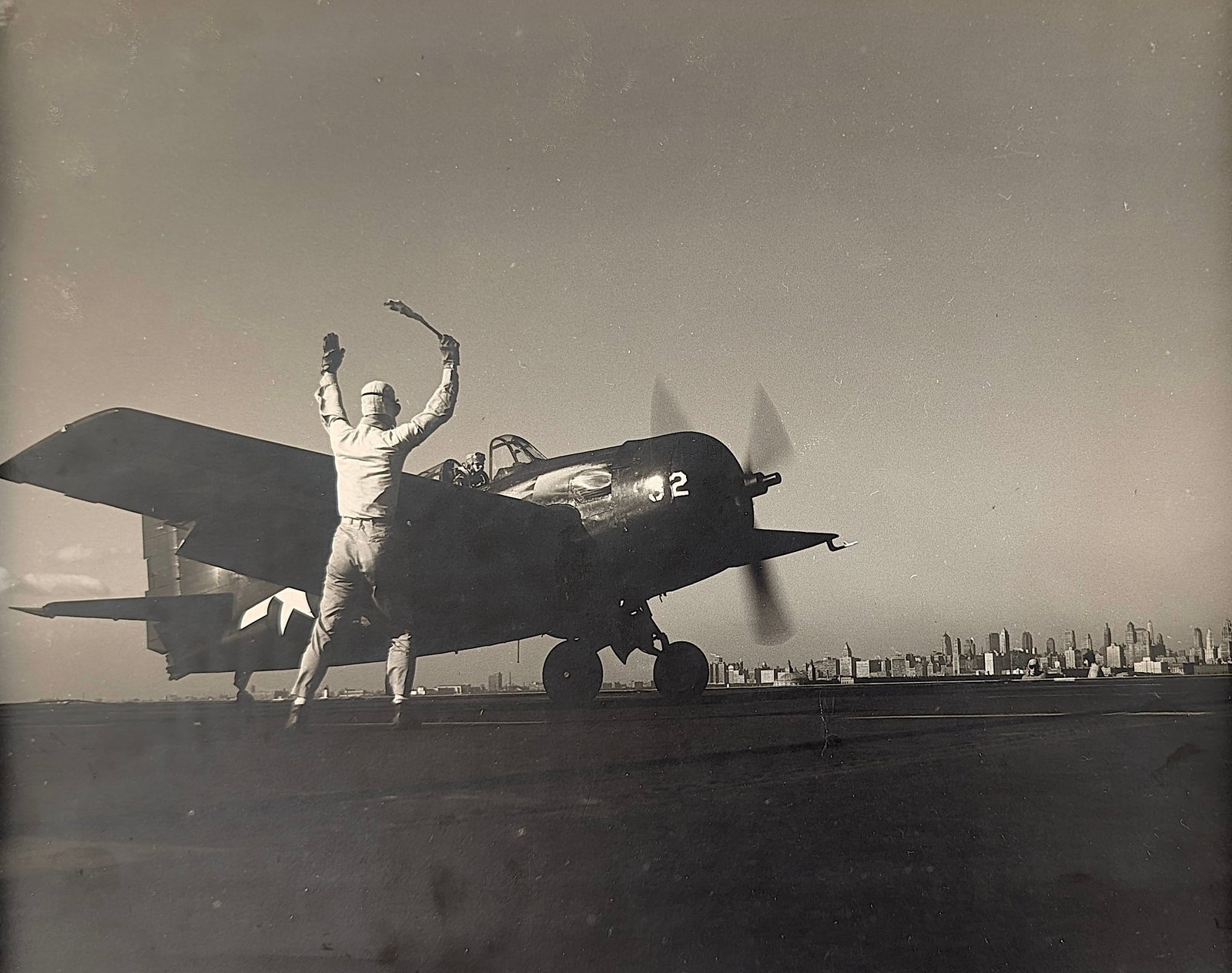 Vintage Photo Grumman FM-2 Wildcat, Ca. 1944 (1 of 2)