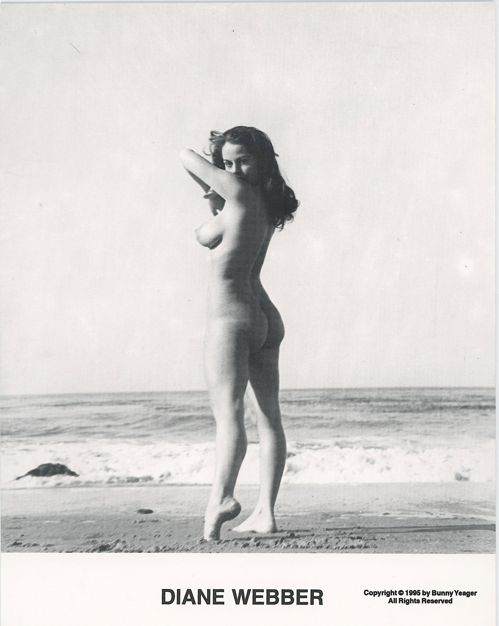 BUNNY YEAGER Vintage Pin Up Litho of DIANE WEBBER: This lot is consigned by a collector in RI. The provenance is from Bunny Yeager's estate/archives. Linnea Eleanor "Bunny" Yeager (March 13, 1929 - May 24, 2014) was an American photographer and pin-up