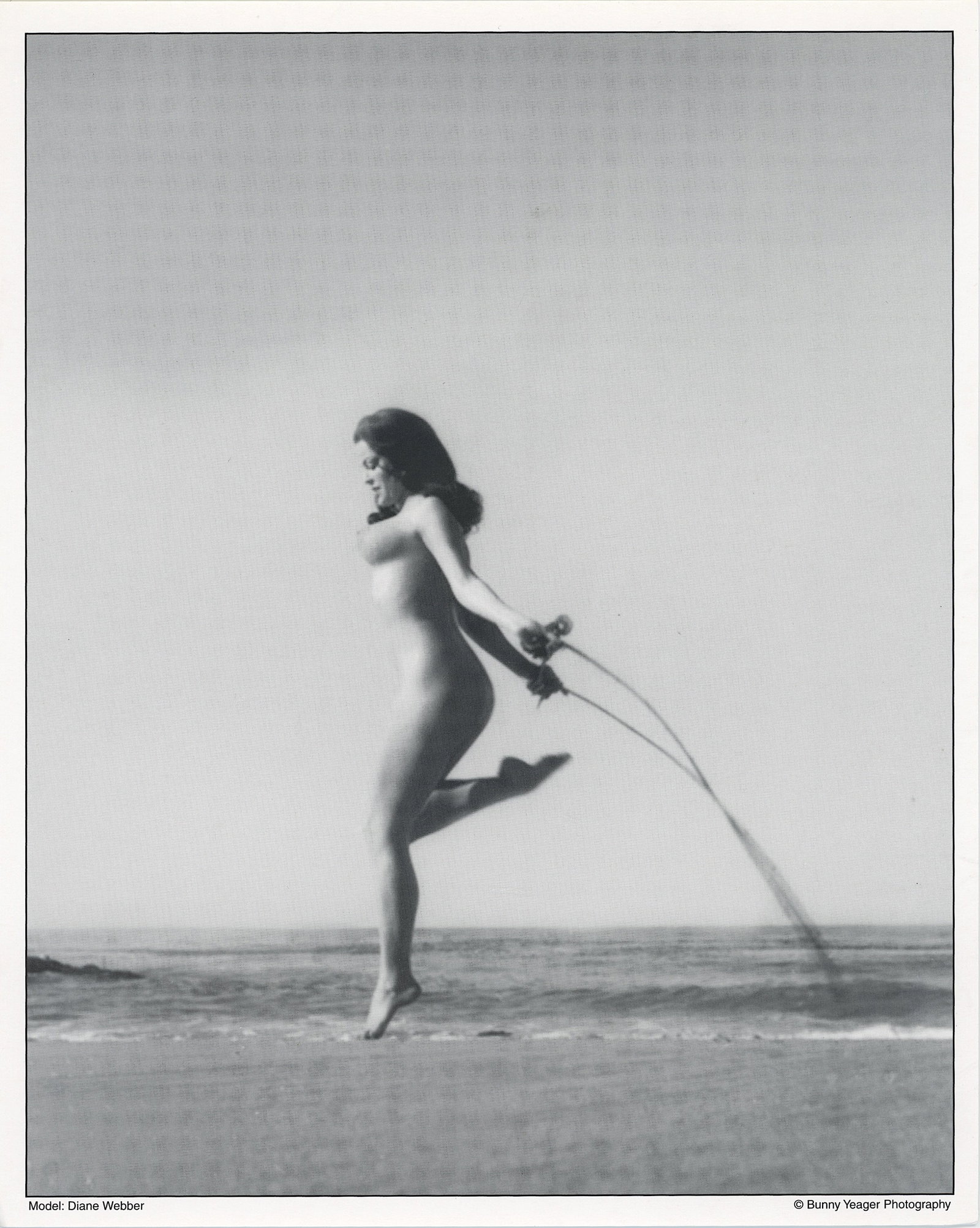 BUNNY YEAGER Vintage Pin Up Litho of DIANE WEBBER: This lot is consigned by a collector in RI. The provenance is from Bunny Yeager's estate/archives. Linnea Eleanor "Bunny" Yeager (March 13, 1929 - May 24, 2014) was an American photographer and pin-up