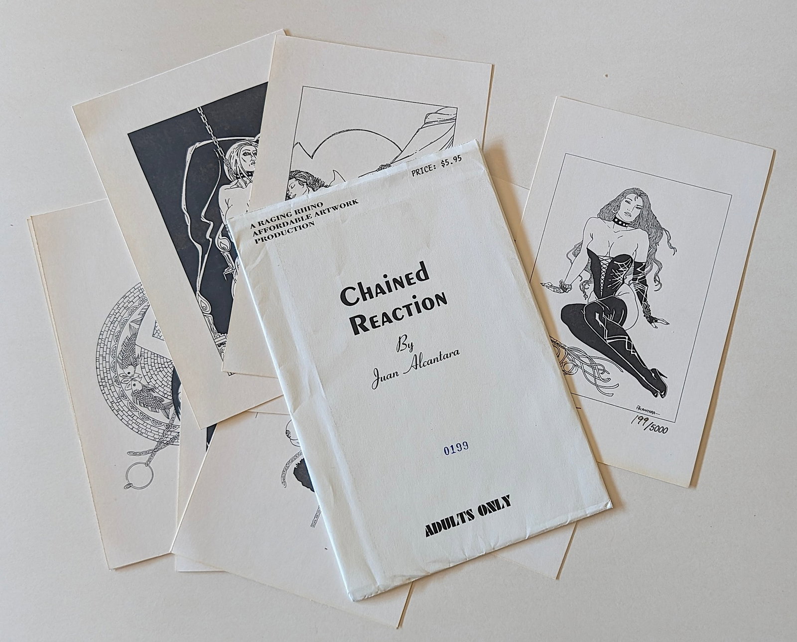 Chained Reaction by Juan Alcantara #0199: The provenance of this item is from the estate of a collector in RI. THIS IS A RESERVE AUCTION, and the final price will include a Buyer?s Premium. Please, view our full terms and conditions. ARTELIST