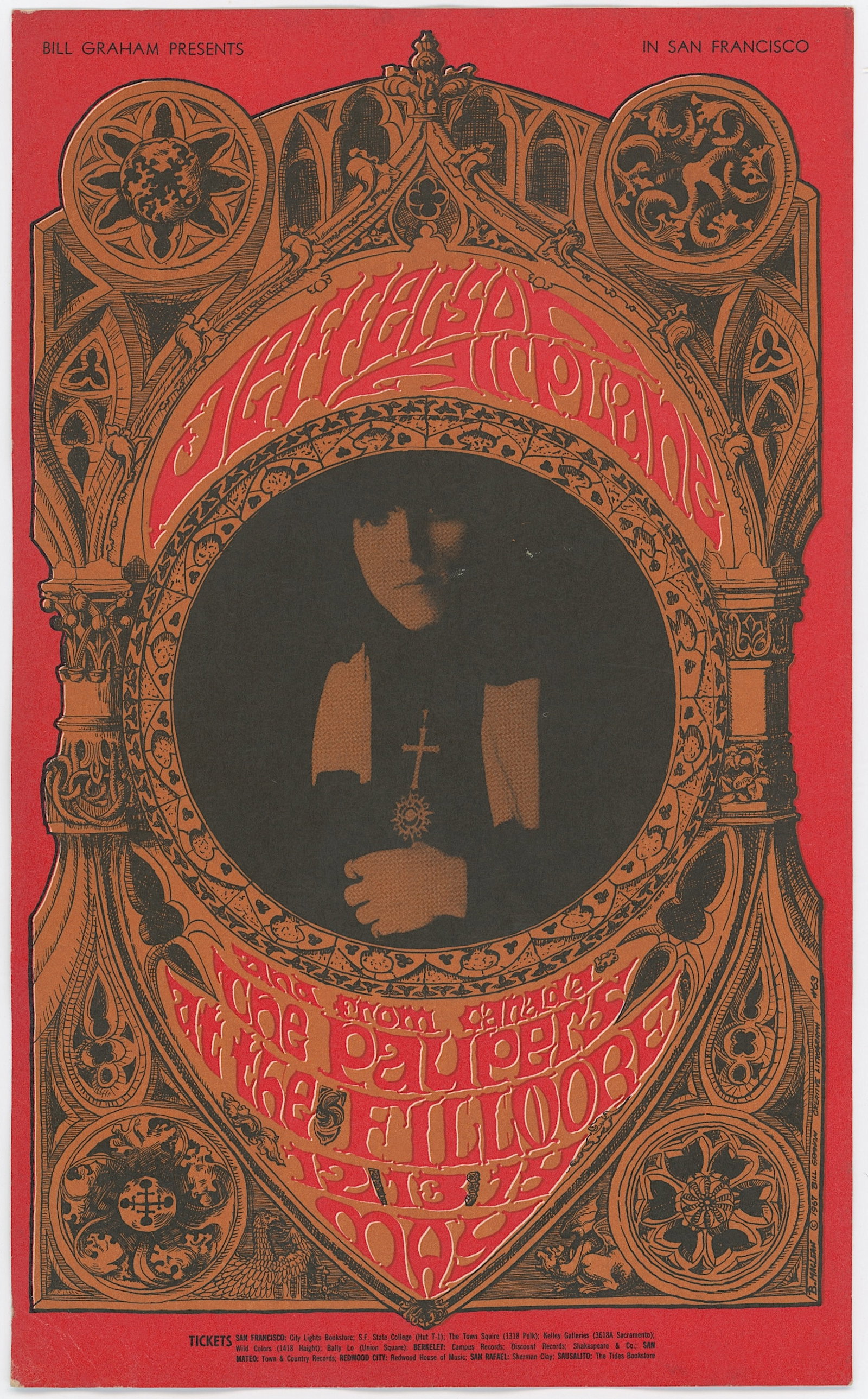 Vintage 1967 Postcard BG-63 Postcard Jefferson Airplane: The provenance of this item is from the estate of a quality fine collector in Oakland, CA. Vintage Original ephemera with dimensions Approx. 8" x 4.75". THIS IS A RESERVE AUCTION, and the final price 