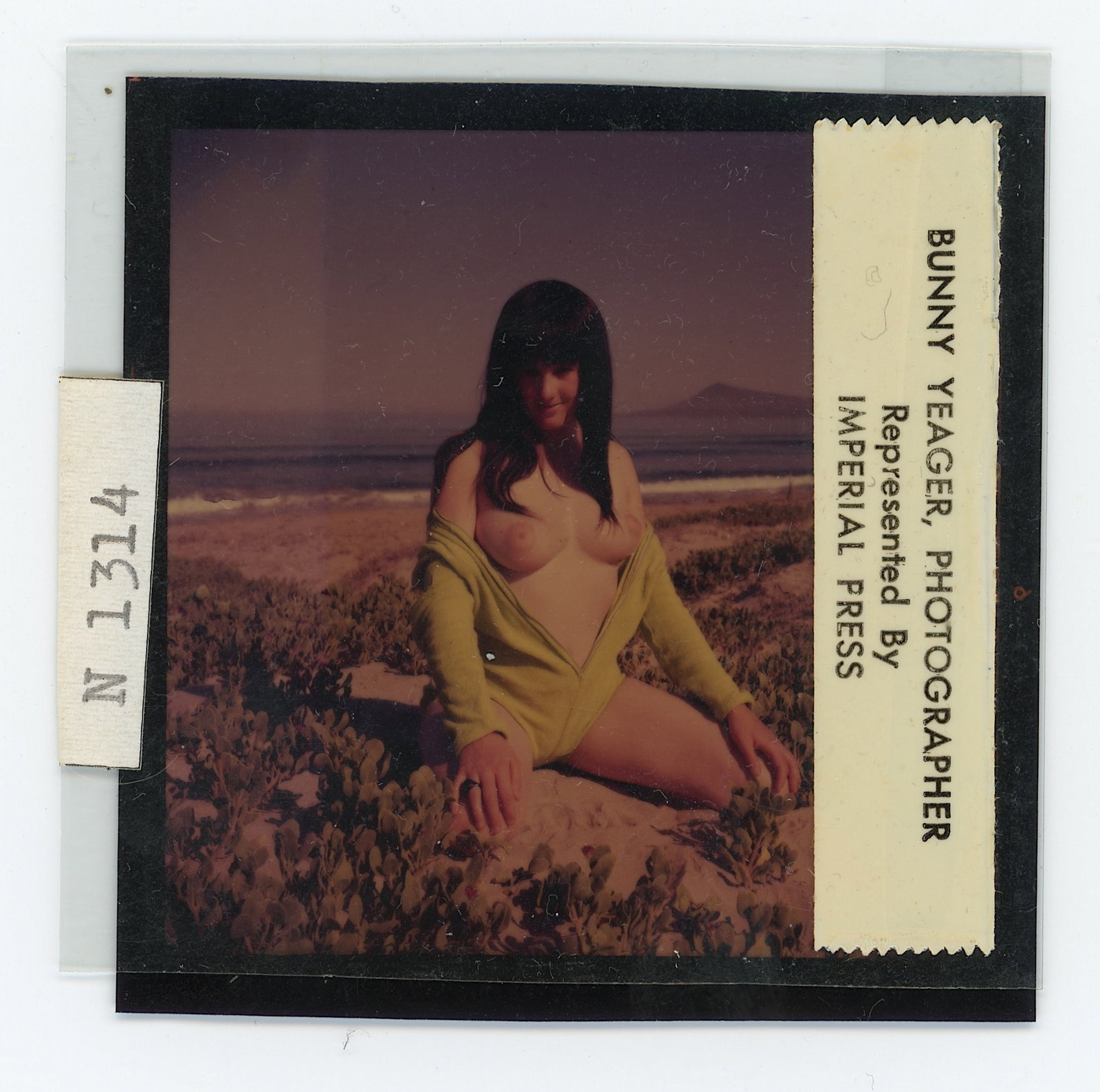 Rare Vintage Early Photo by BUNNY YEAGER Pin Up Positive: The provenance of this item is from the estate of a deceased collector in Miami Beach.The dimensions are Approx. 2.5" x 2.5". THIS IS A RESERVE AUCTION, and the final price will include a Buyer?s Prem
