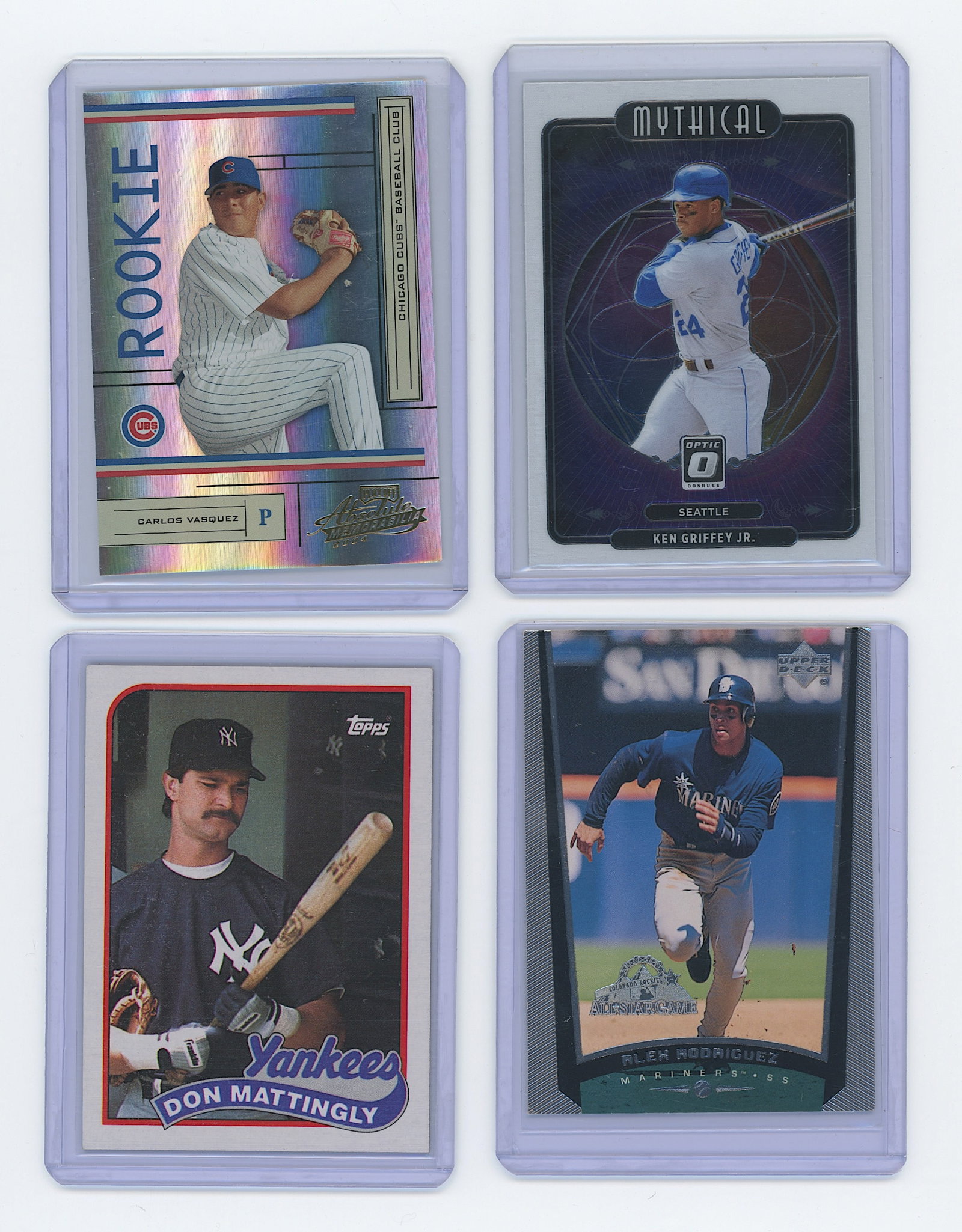 Vintage VGC Set 4 Sports Trading Cards: The provenance is from a deceased serious and dedicated collectori n PBC. This group of cards have been well preserved by the last owner. We have included quality images to show their actual condition