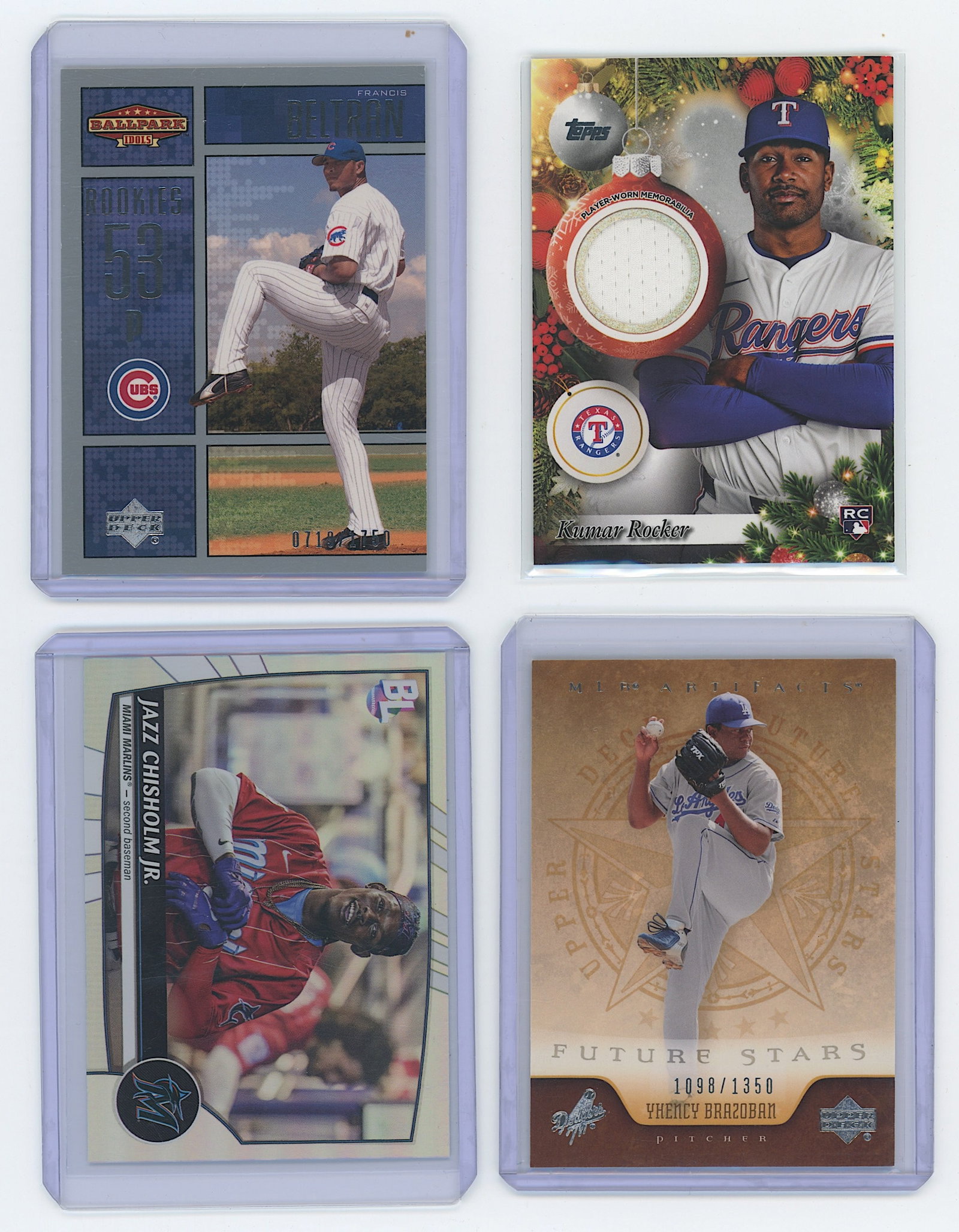 Vintage VGC Set 4 Sports Trading Cards: The provenance is from a deceased serious and dedicated collectori n PBC. This group of cards have been well preserved by the last owner. We have included quality images to show their actual condition