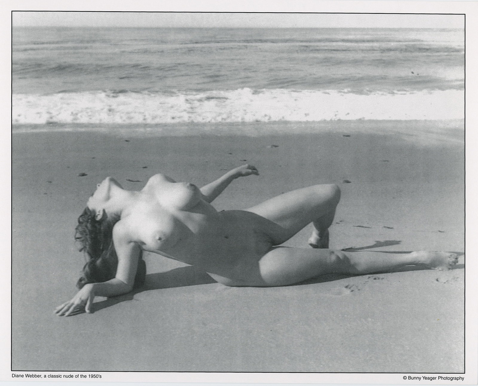 BUNNY YEAGER Vintage Pin Up Litho of DIANE WEBBER: This lot is consigned by a collector in RI. The provenance is from Bunny Yeager's estate/archives. Linnea Eleanor "Bunny" Yeager (March 13, 1929 - May 24, 2014) was an American photographer and pin-up