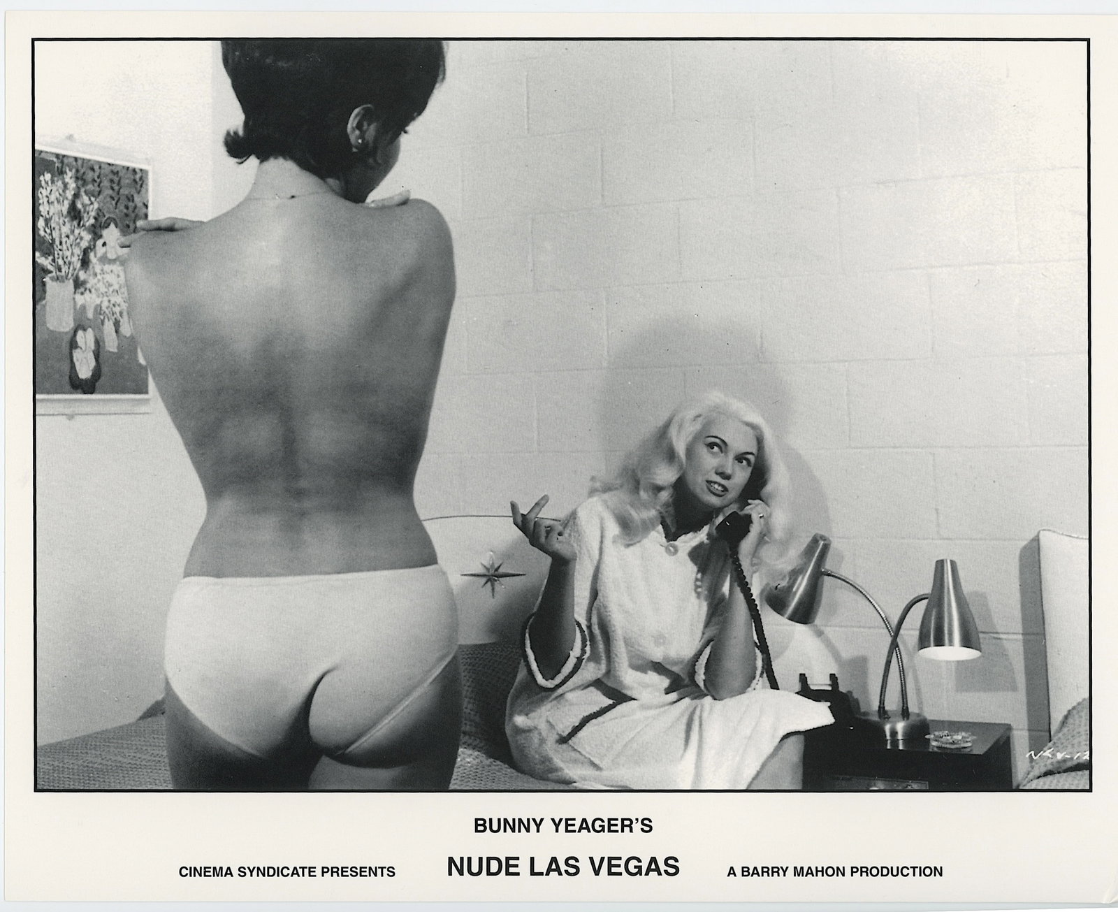 BUNNY YEAGER Vintage Pin Up Litho NUDE LAS VEGAS: This lot is consigned by a collector in RI. The provenance is from Bunny Yeager's estate/archives. Linnea Eleanor "Bunny" Yeager (March 13, 1929 - May 24, 2014) was an American photographer and pin-up