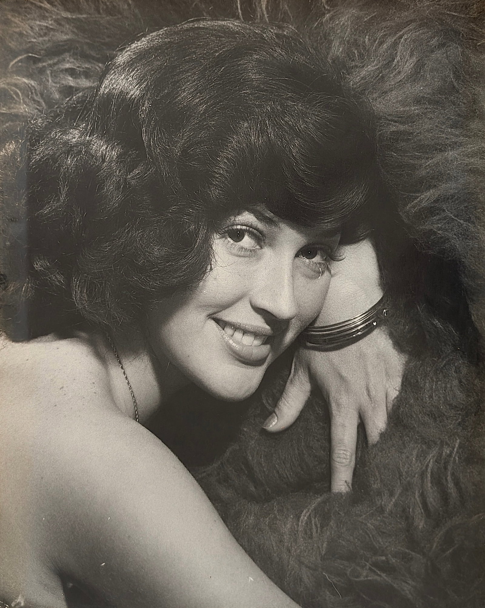 Vintage Photo MICHELE MERCIER (?) by RAY FISHER: This photo is coming from the archives of Miami Photographer Ray Fisher. The dimensions are Approx. 20" x 16". Ray Fisher (b.1924) was born in Cleveland, Ohio but spent most of his childhood in New Yo