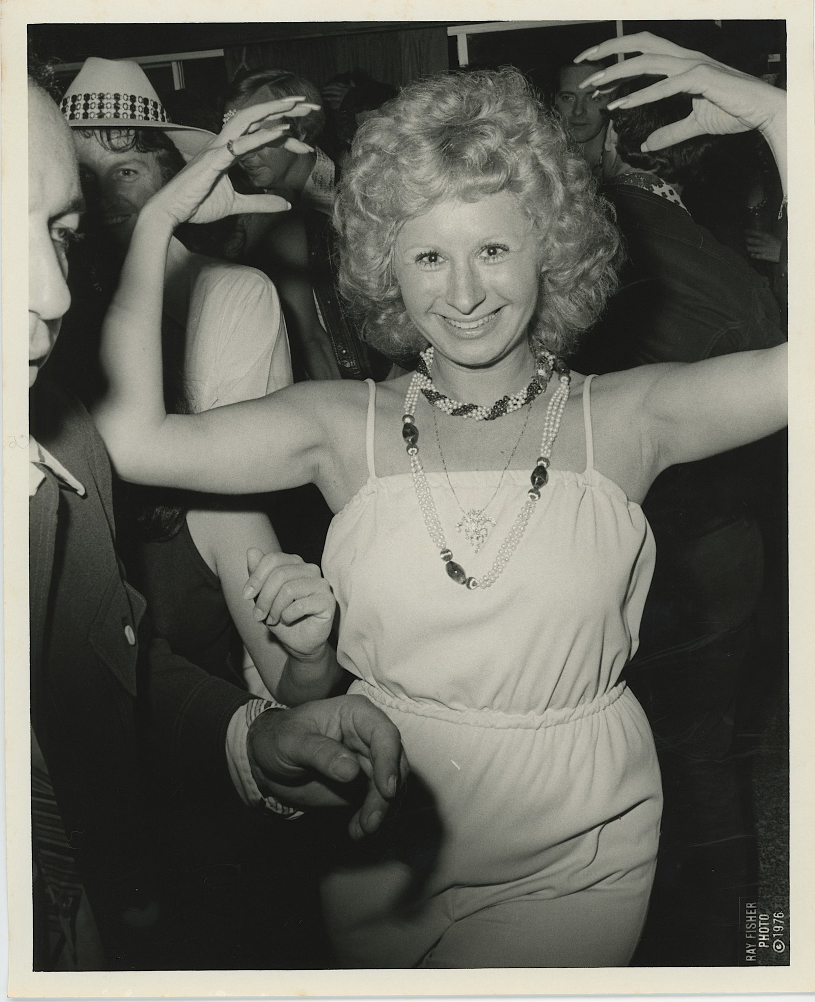 1973 Photo DERECK DANIELS PARTY in Miami by RAY FISHER: This photo is coming from the archives of Miami Photographer Ray Fisher. The dimensions are Approx. 10" x 8". Ray Fisher (b.1924) was born in Cleveland, Ohio but spent most of his childhood in New Yor