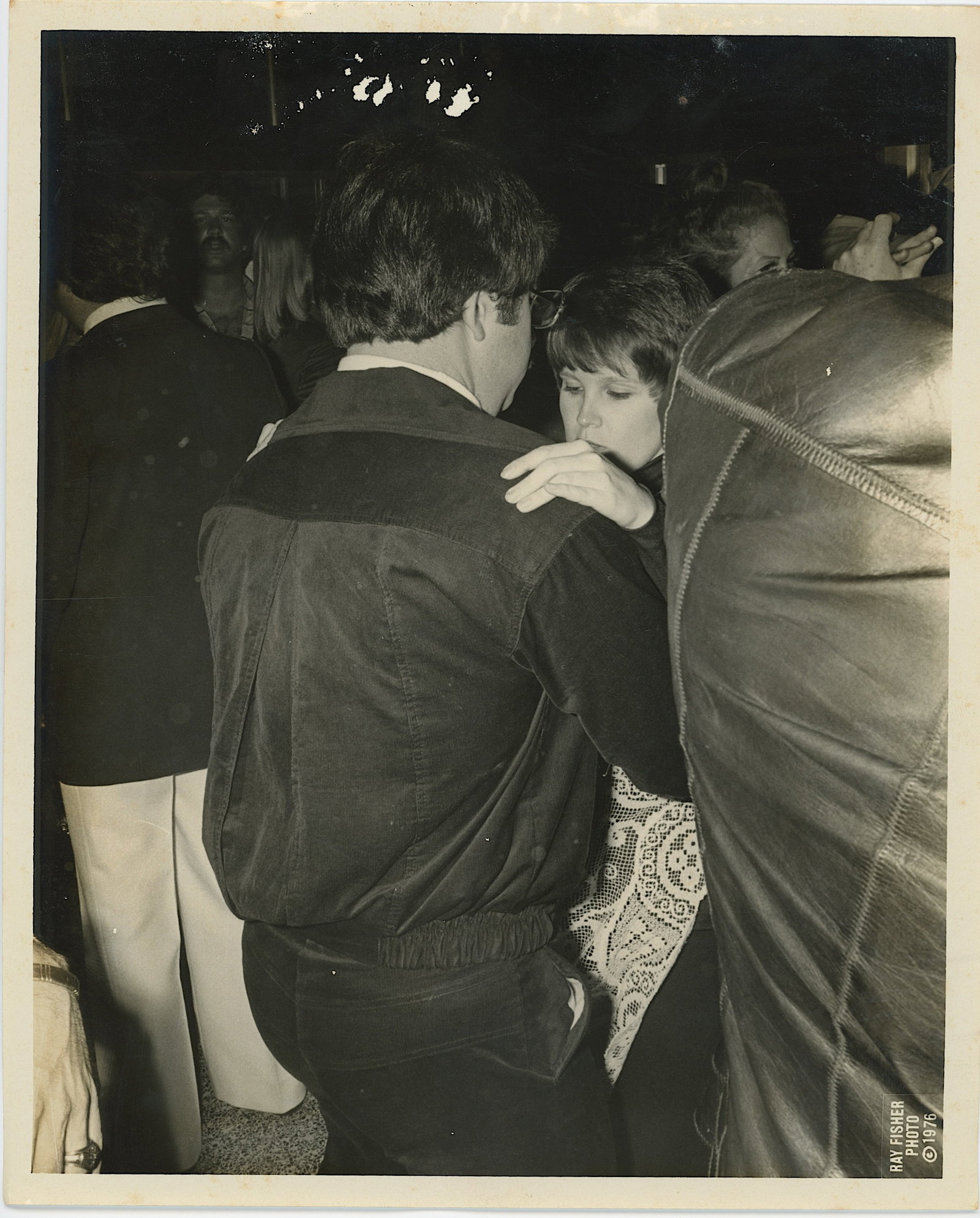 1973 Photo DERECK DANIELS PARTY in Miami by RAY FISHER: This photo is coming from the archives of Miami Photographer Ray Fisher. The dimensions are Approx. 10" x 8". Ray Fisher (b.1924) was born in Cleveland, Ohio but spent most of his childhood in New Yor