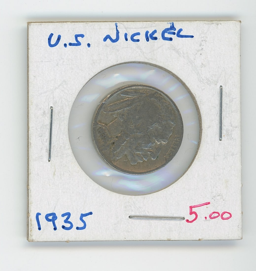 1935 Buffalo US Nickel: The provenance of this item is from the inventories of Artelisted. We have included quality images to show it's actual condition. THIS IS A RESERVE AUCTION, and the final price will include a Buyer?s 