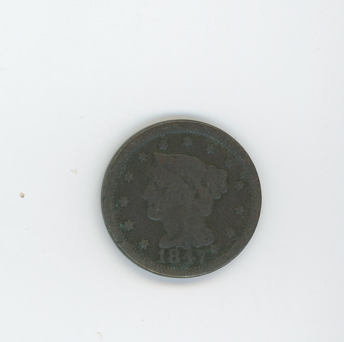 1847 U.S. Braided Hair Large Cent: The provenance of this item is from the inventories of Artelisted. We have included quality images to show it's actual condition. THIS IS A RESERVE AUCTION, and the final price will include a Buyer?s
