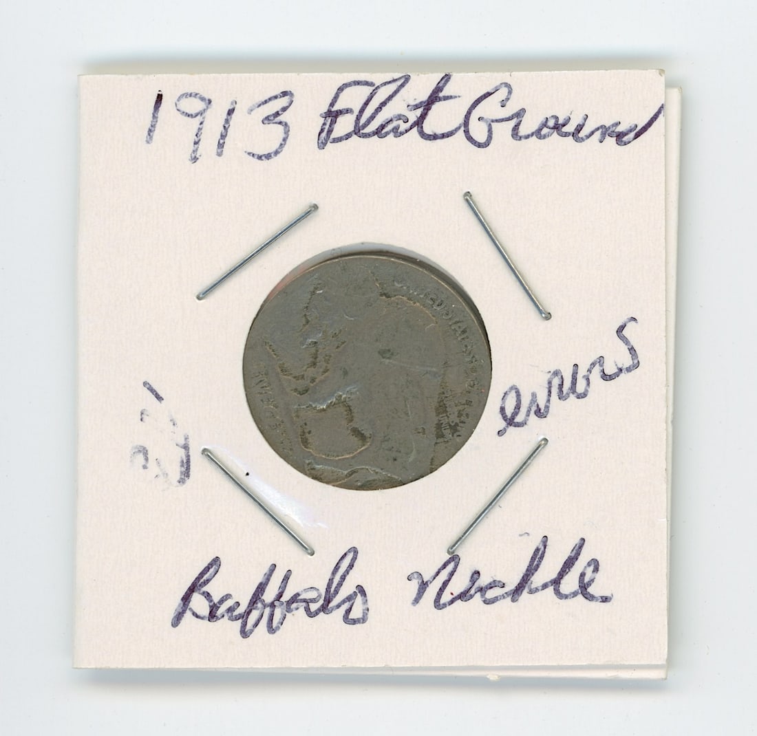 1913 US Buffalo Nickel, referred to as a "Flat Ground": The provenance of this item is from the inventories of Artelisted. We have included quality images to show it's actual condition. THIS IS A RESERVE AUCTION, and the final price will include a Buyer?s