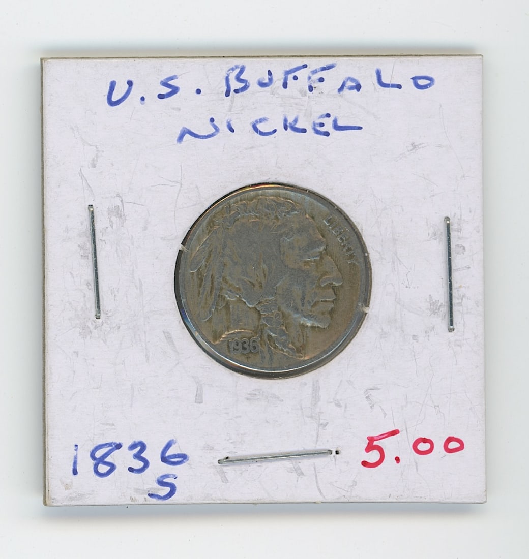 1936-S U.S. Buffalo Nickel: The provenance of this item is from the inventories of Artelisted. We have included quality images to show it's actual condition. THIS IS A RESERVE AUCTION, and the final price will include a Buyer?s 