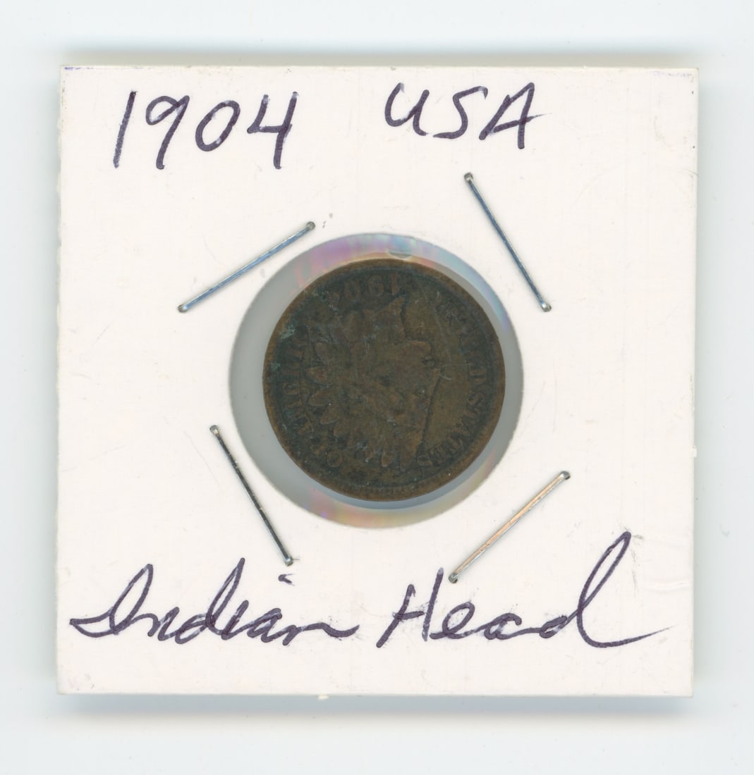 1904 Indian Head US Cent: The provenance of this item is from the inventories of Artelisted. We have included quality images to show it's actual condition. THIS IS A RESERVE AUCTION, and the final price will include a Buyer?s