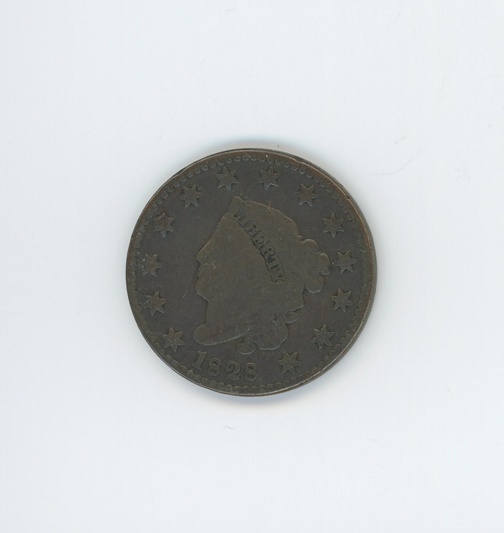1828 Matron Head Large Cent: The provenance of this item is from the inventories of Artelisted. We have included quality images to show it's actual condition. THIS IS A RESERVE AUCTION, and the final price will include a Buyer?s