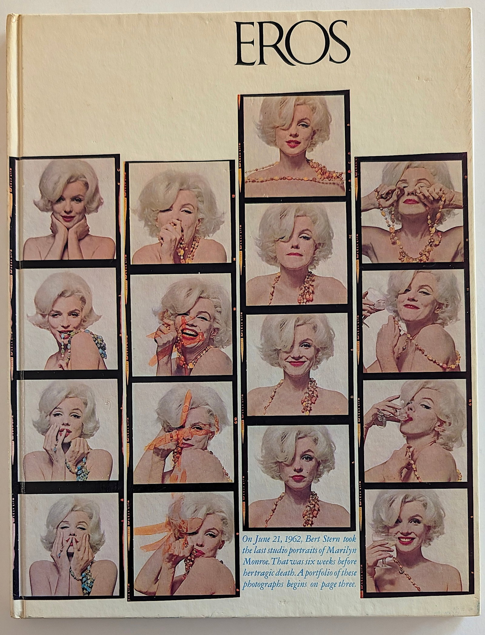 Autumn 1962 Eros magazine (Volume One, Number Three): Autumn 1962 issue of Eros magazine (Volume One, Number Three) Featuring Marilyn Monroe. The provenance of this item is from the inventories of Artelisted. We have included quality images to show it's 