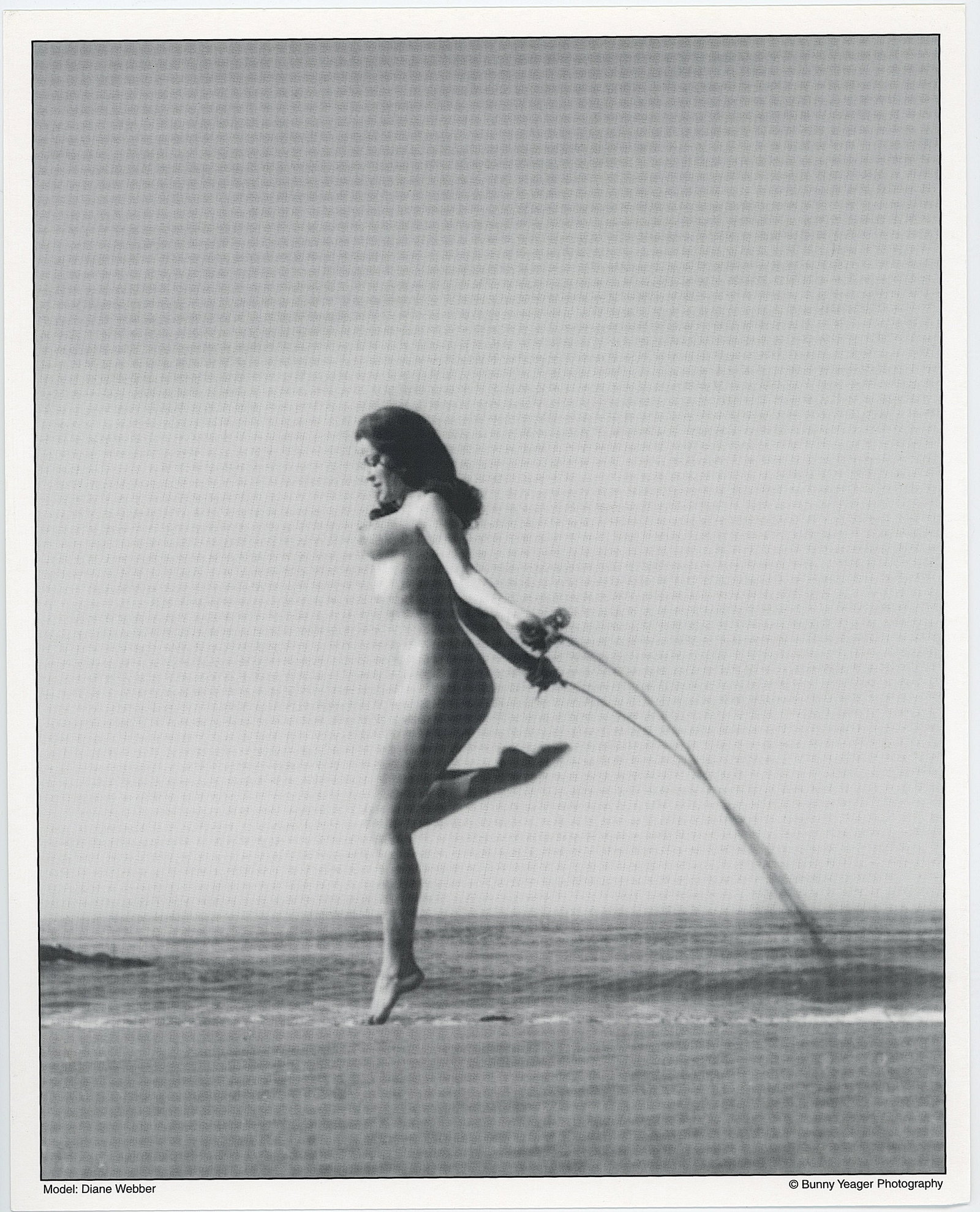 BUNNY YEAGER Vintage Pin Up Litho DIANE WEBBER: This lot is consigned by a collector in RI. The provenance is from Bunny Yeager's estate/archives. Linnea Eleanor "Bunny" Yeager (March 13, 1929 - May 24, 2014) was an American photographer and pin-up