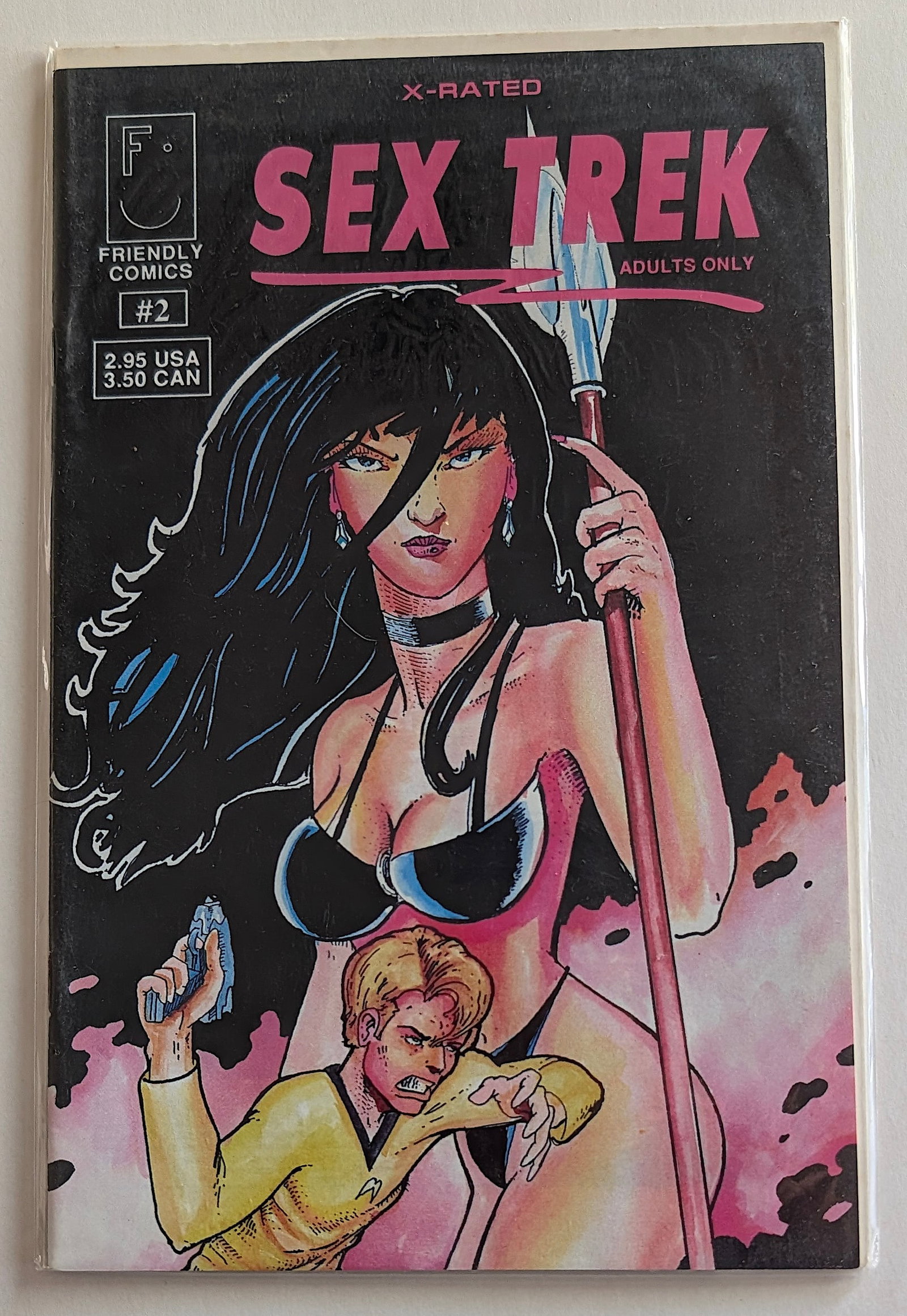 1992 Sex Trek #2 Star Trek Parody: The provenance of this item is from the inventories of a collector in RI. THIS IS A RESERVE AUCTION, and the final price will include a Buyer?s Premium. Please, view our full terms and conditions.