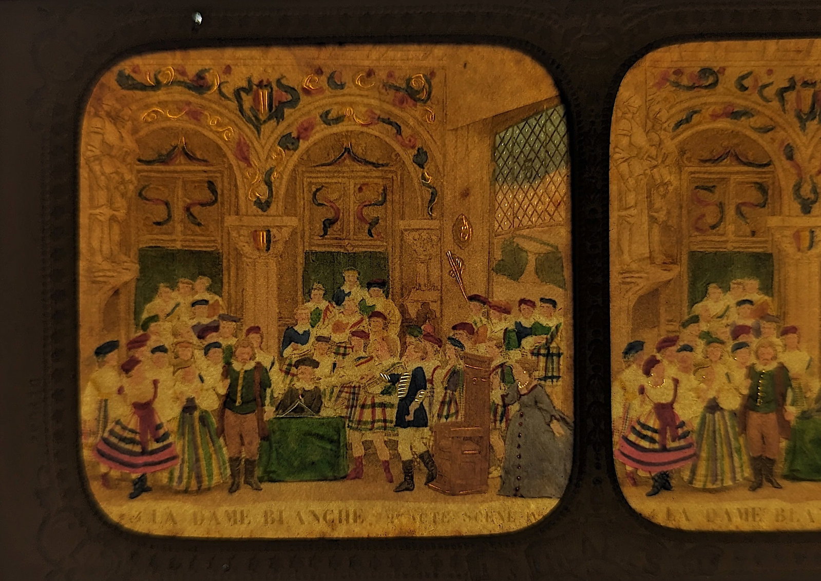 Antique French 19th C. Hold To Light Tissue Stereoview
